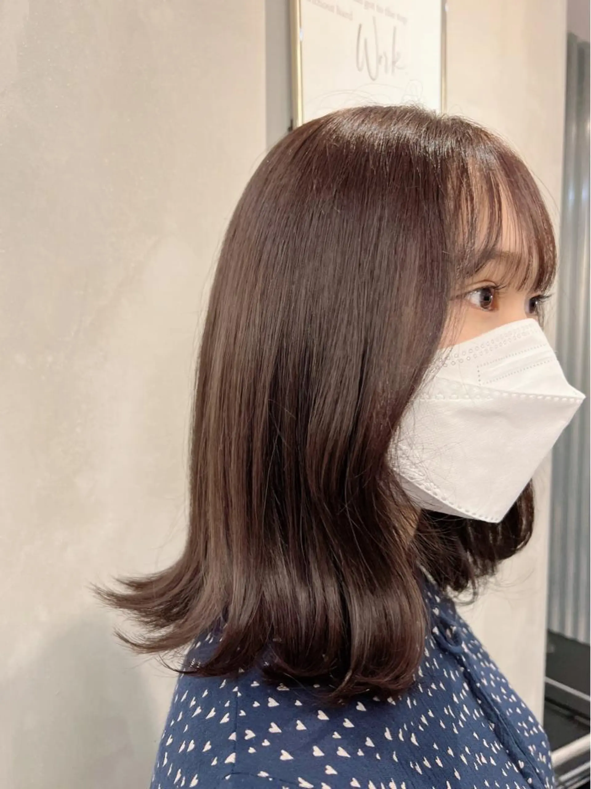 セミロング カット ヘアカラー トリートメント ♡可愛い艶髪特化♡ 艶髪先生のヘアスタイル
