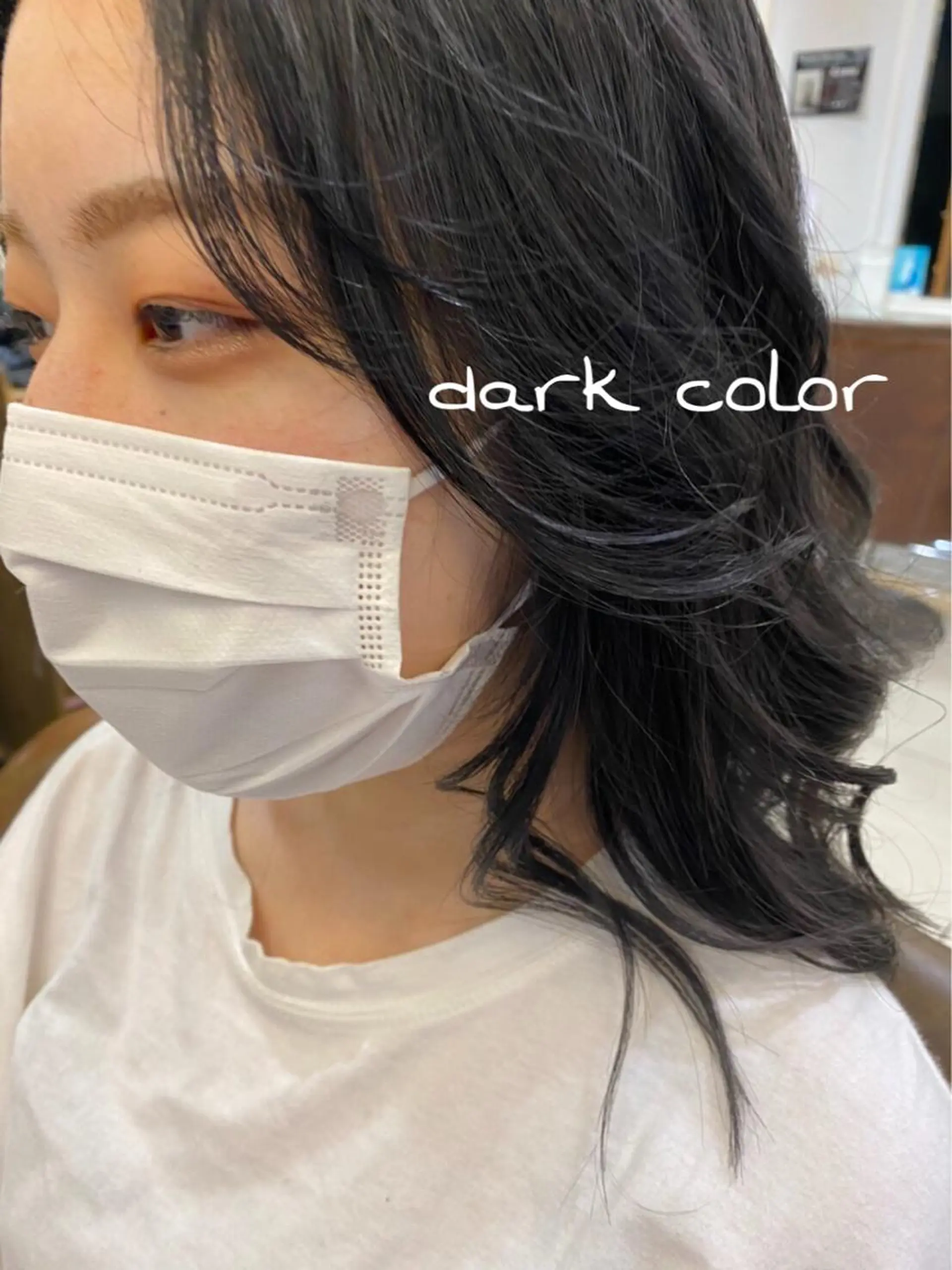 ミディアム カラー ハイトーンカラー ボブ ブリーチ/miinaのヘアスタイル