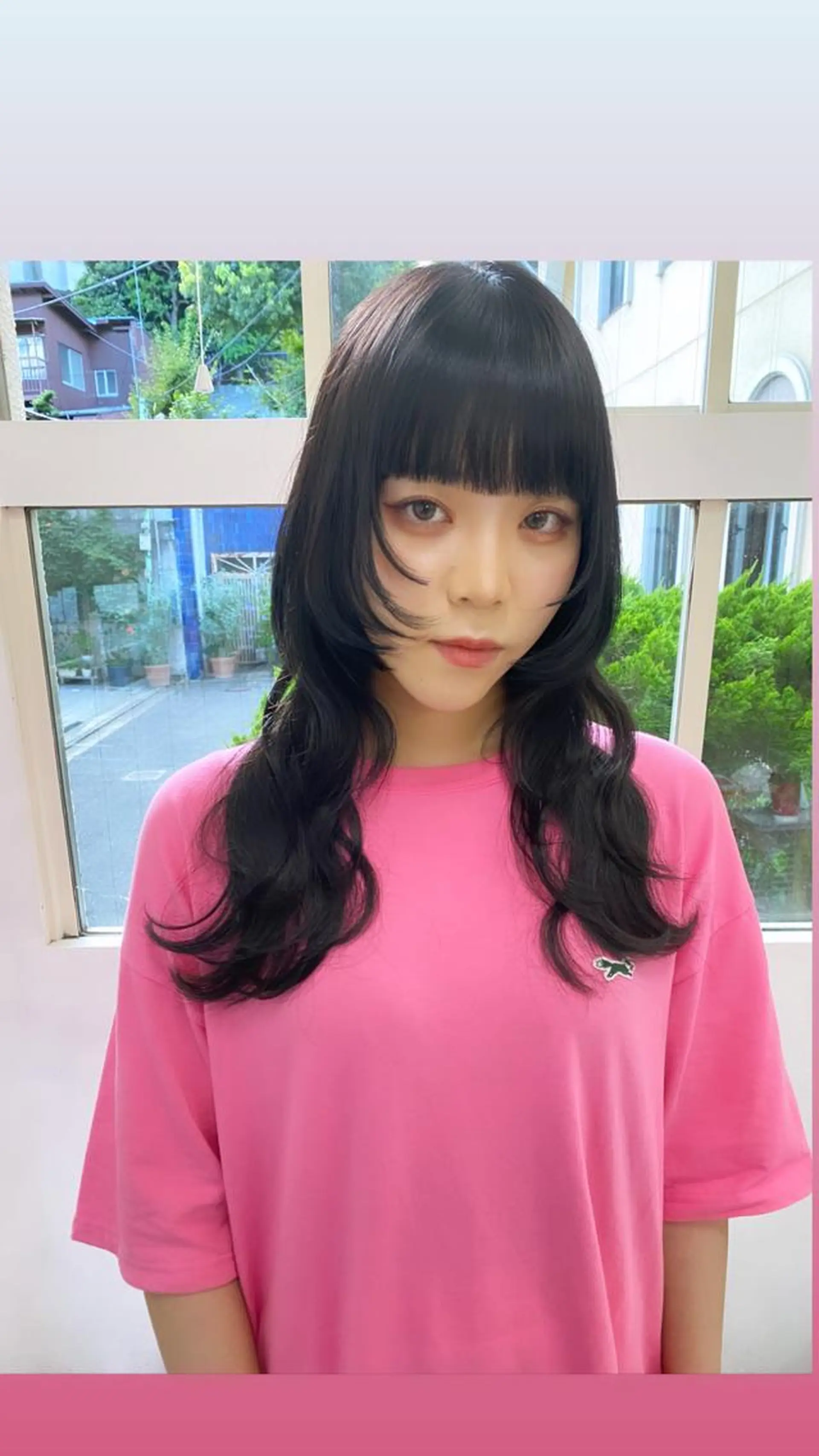 セミロング カラー カット ヘアカラー トリートメント エクステ レイヤーウルフ エクステ磯部のヘアスタイル