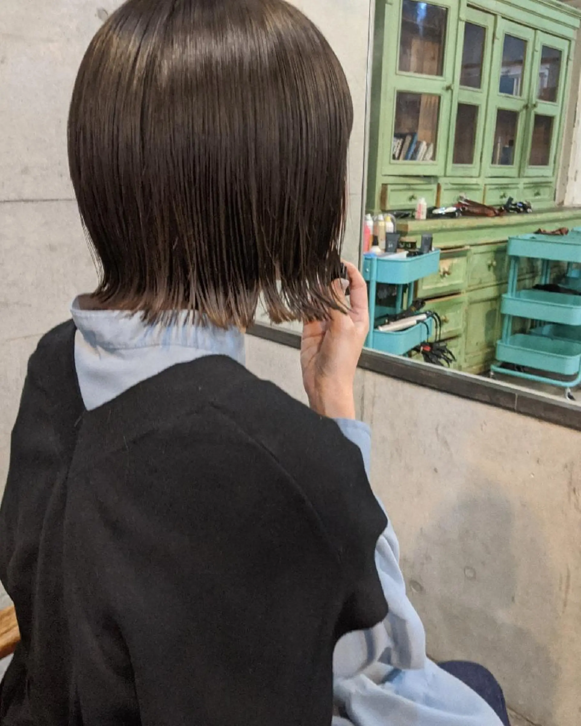 ミディアム カラー ヘアアレンジ カット ヘアカラー トリートメント mowen RUIのヘアスタイル