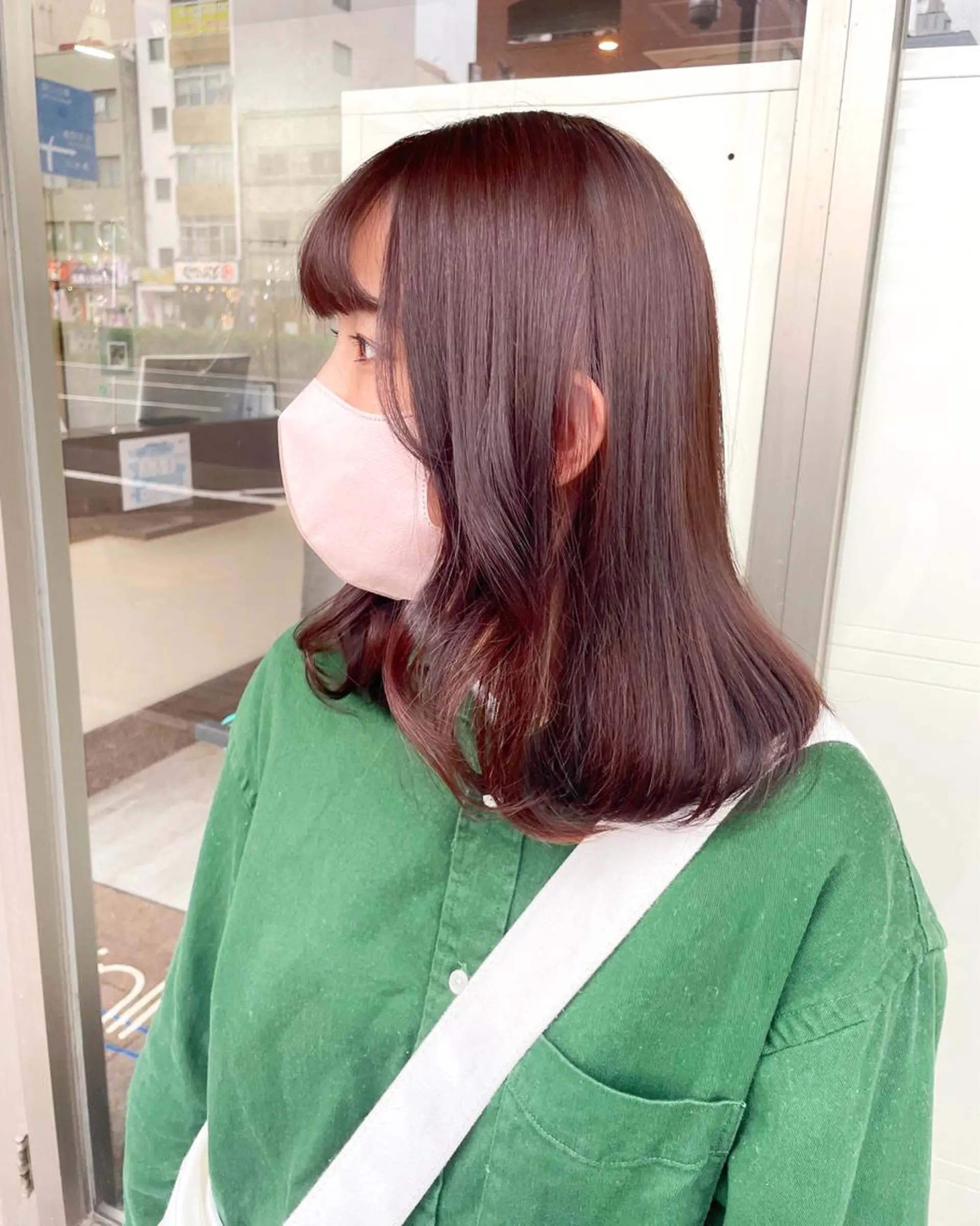 セミロング カラー ブリーチ ブラウンカラー ブリーチなしカラー 🫧ヒシダアキ taboo.i🫧のヘアスタイル