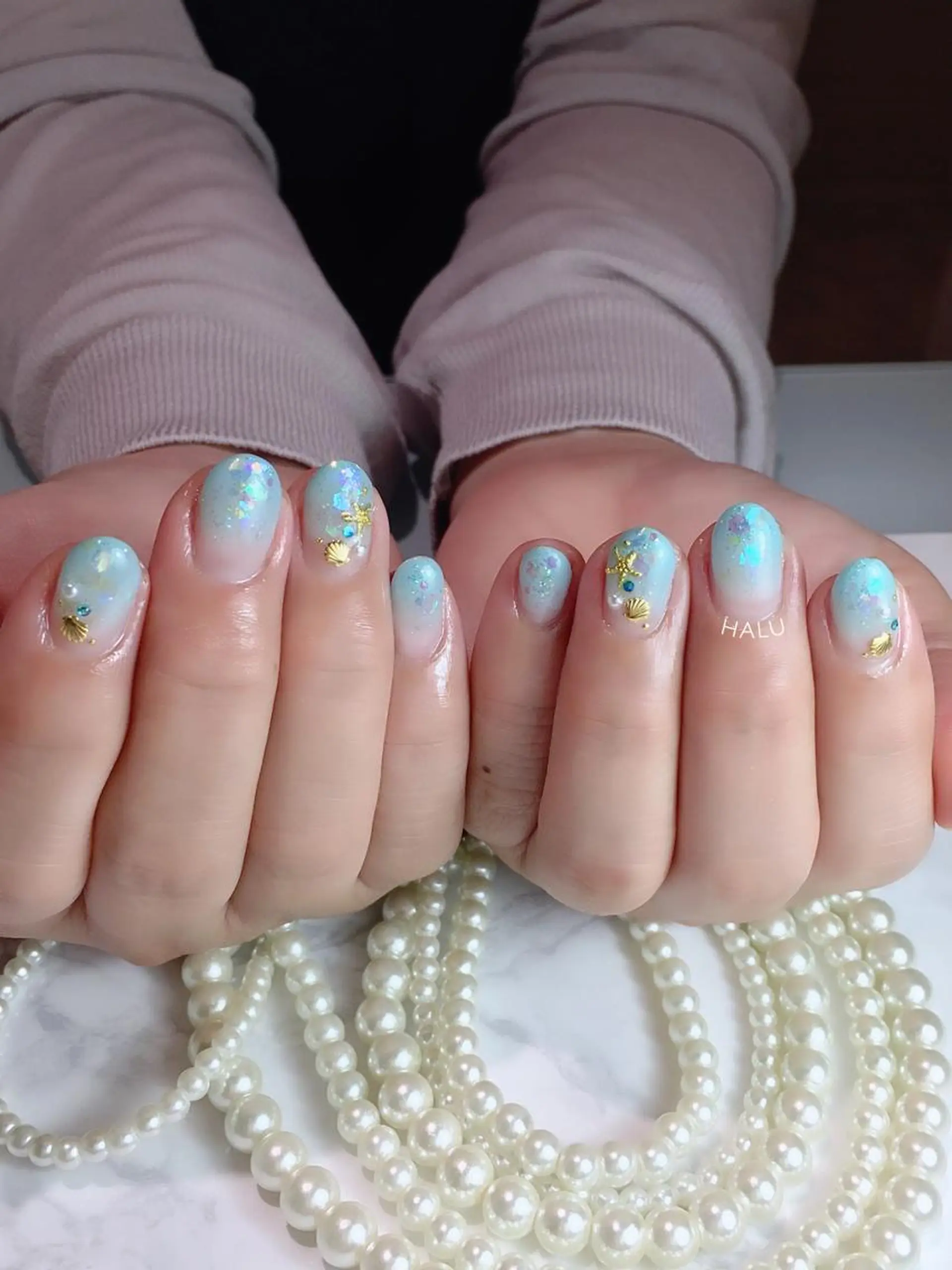 ネイル キラキラネイル HALU ハルのネイルデザイン