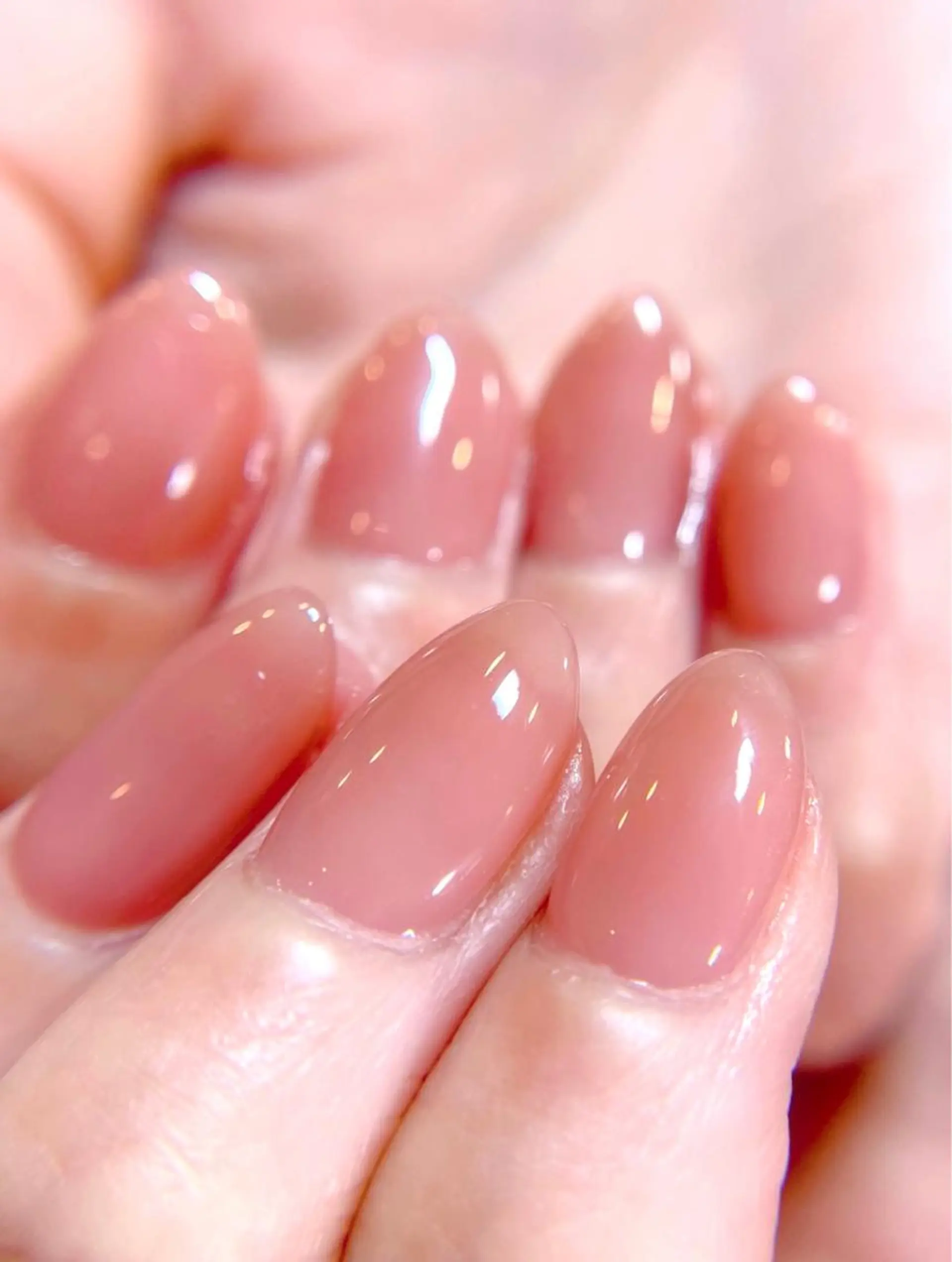 ネイル オフィスネイル ワンカラーネイル ピンク シンプルネイル PRIMO<マツパ> 原宿/明治神宮前のマツエク・マツパデザイン