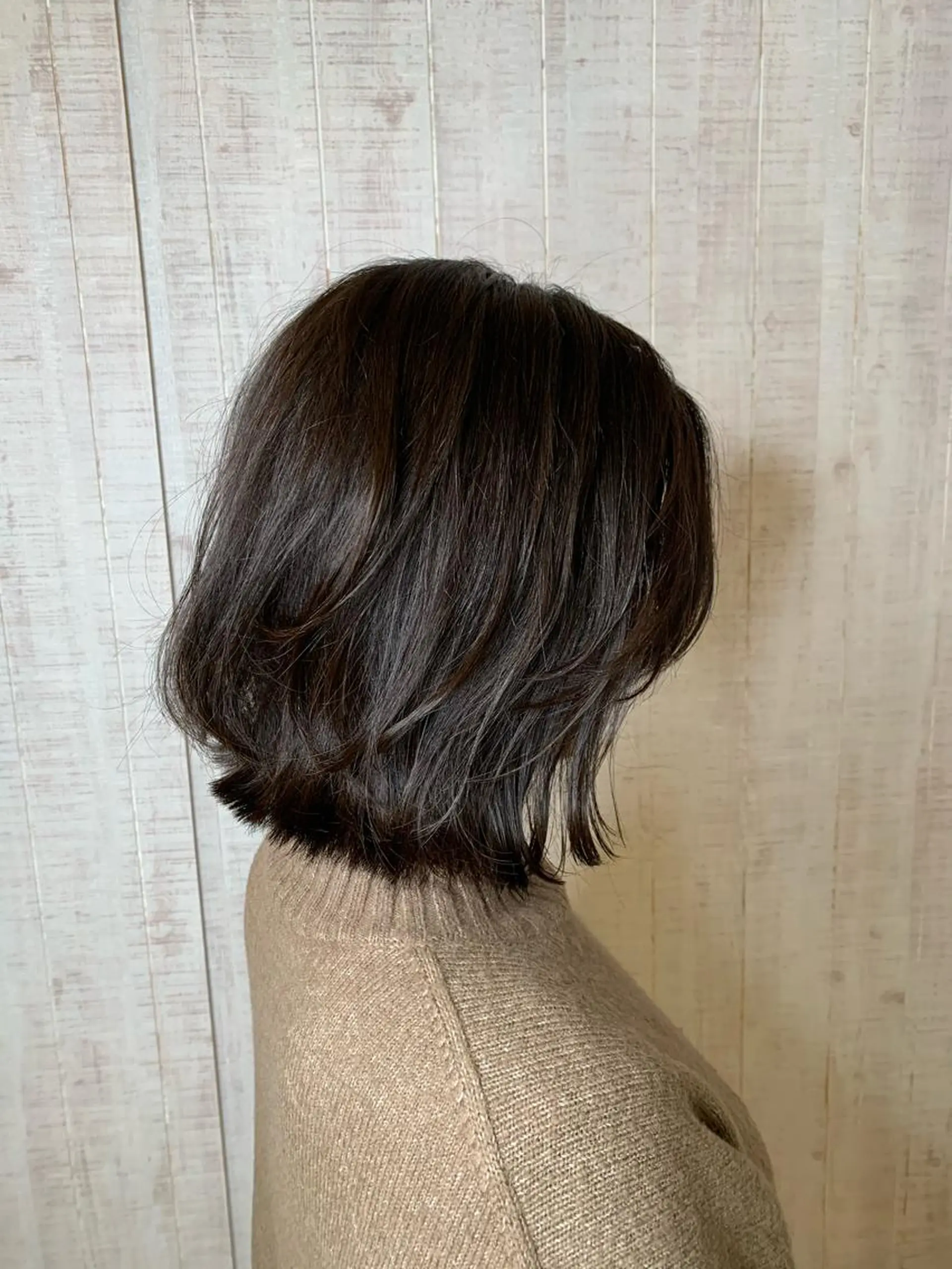 ミディアム 切りっぱなしボブ ボブ 松本 将太のヘアスタイル