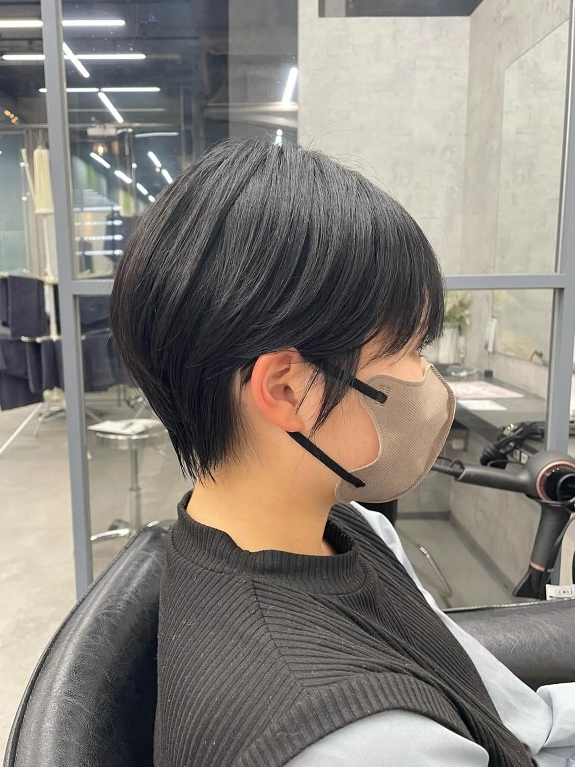 ショート カラー レイヤー×顔周 り×髪質改善/MIUのヘアスタイル