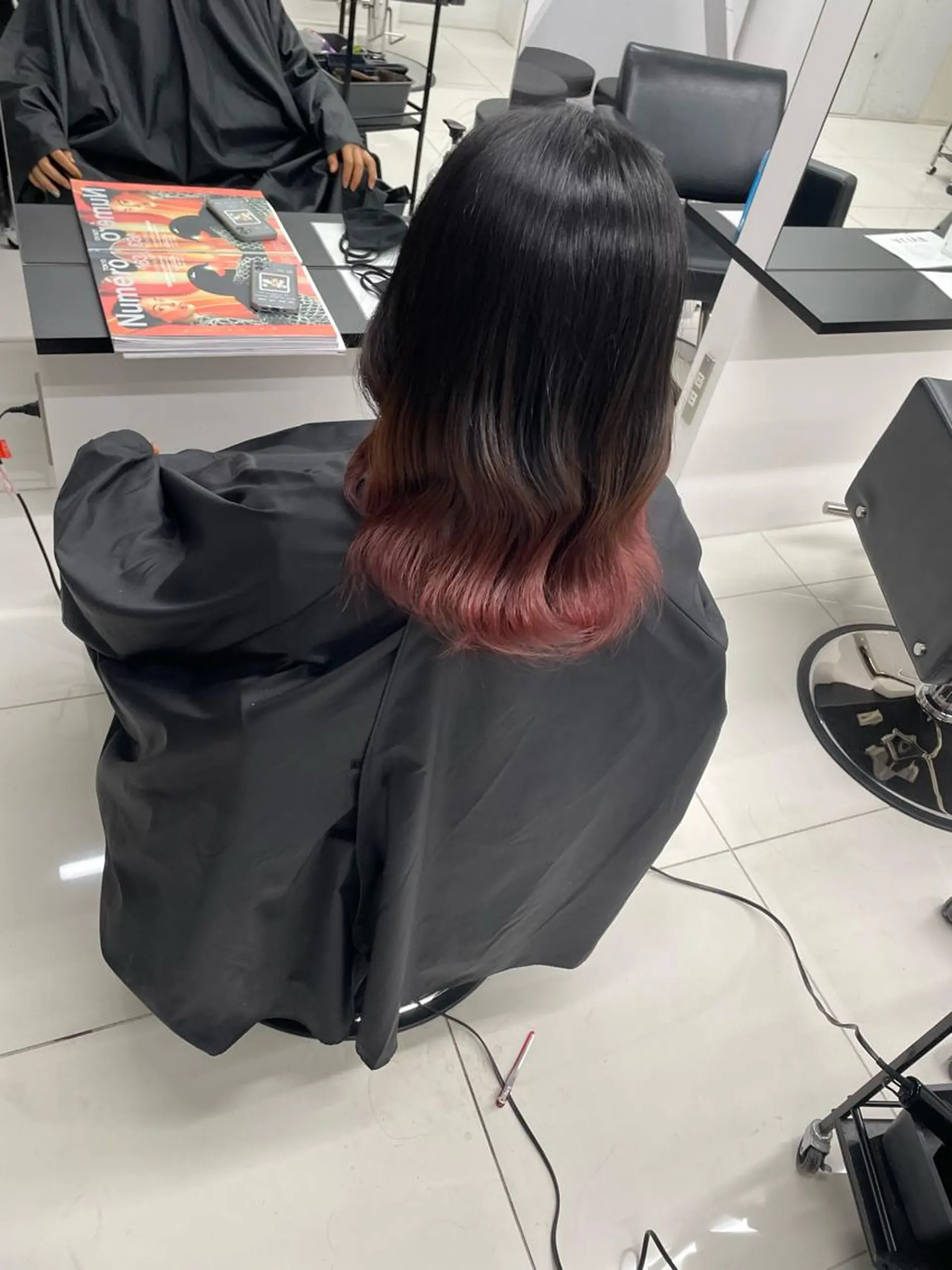 ミディアム カラー グラデーションカラー 学生 ⭐️無料！カット モデル募集⭐️夕貴のヘアスタイル