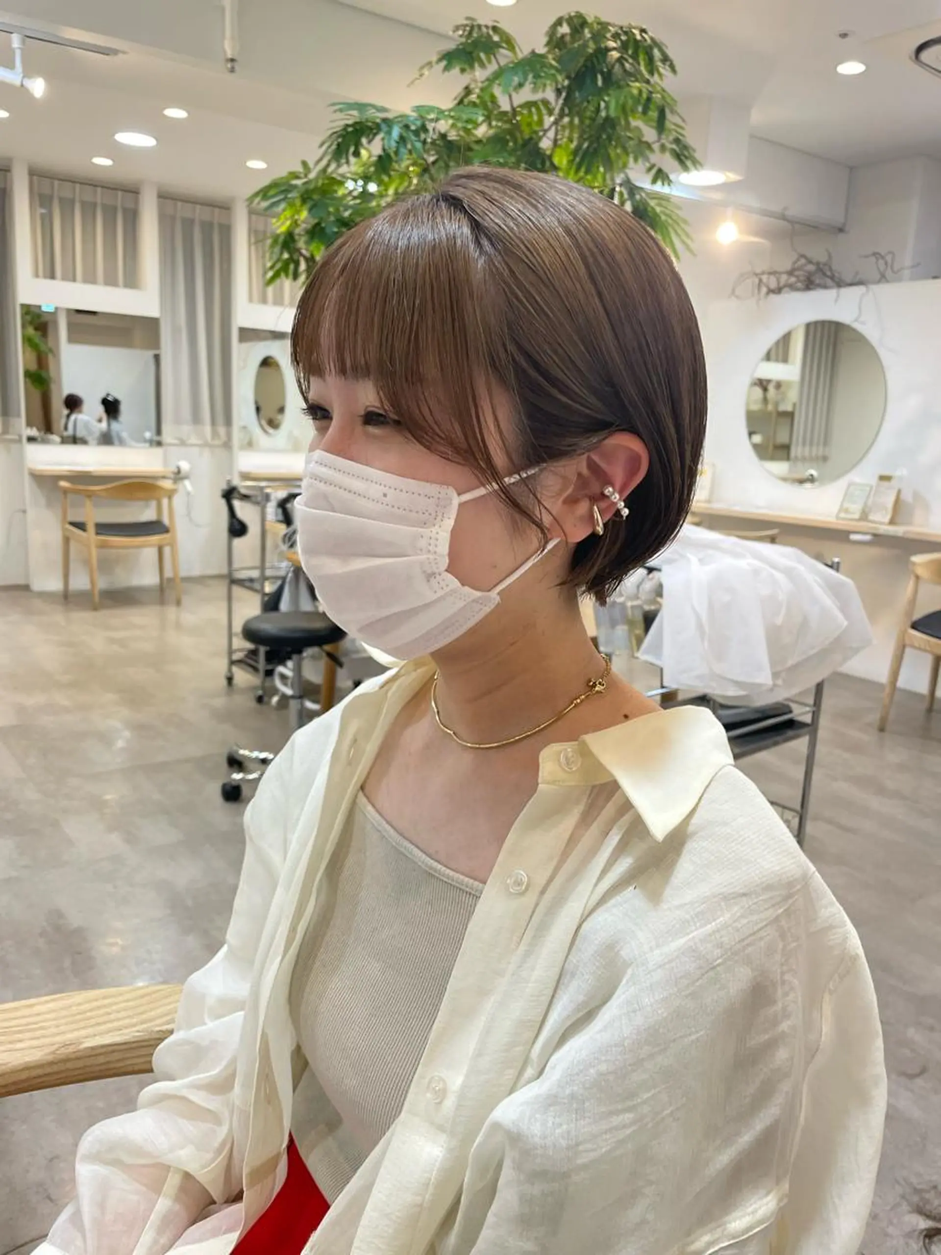 ショート 丸みショート ショートヘア カット ヘアカラー トリートメント 大迫 江梨のヘアスタイル