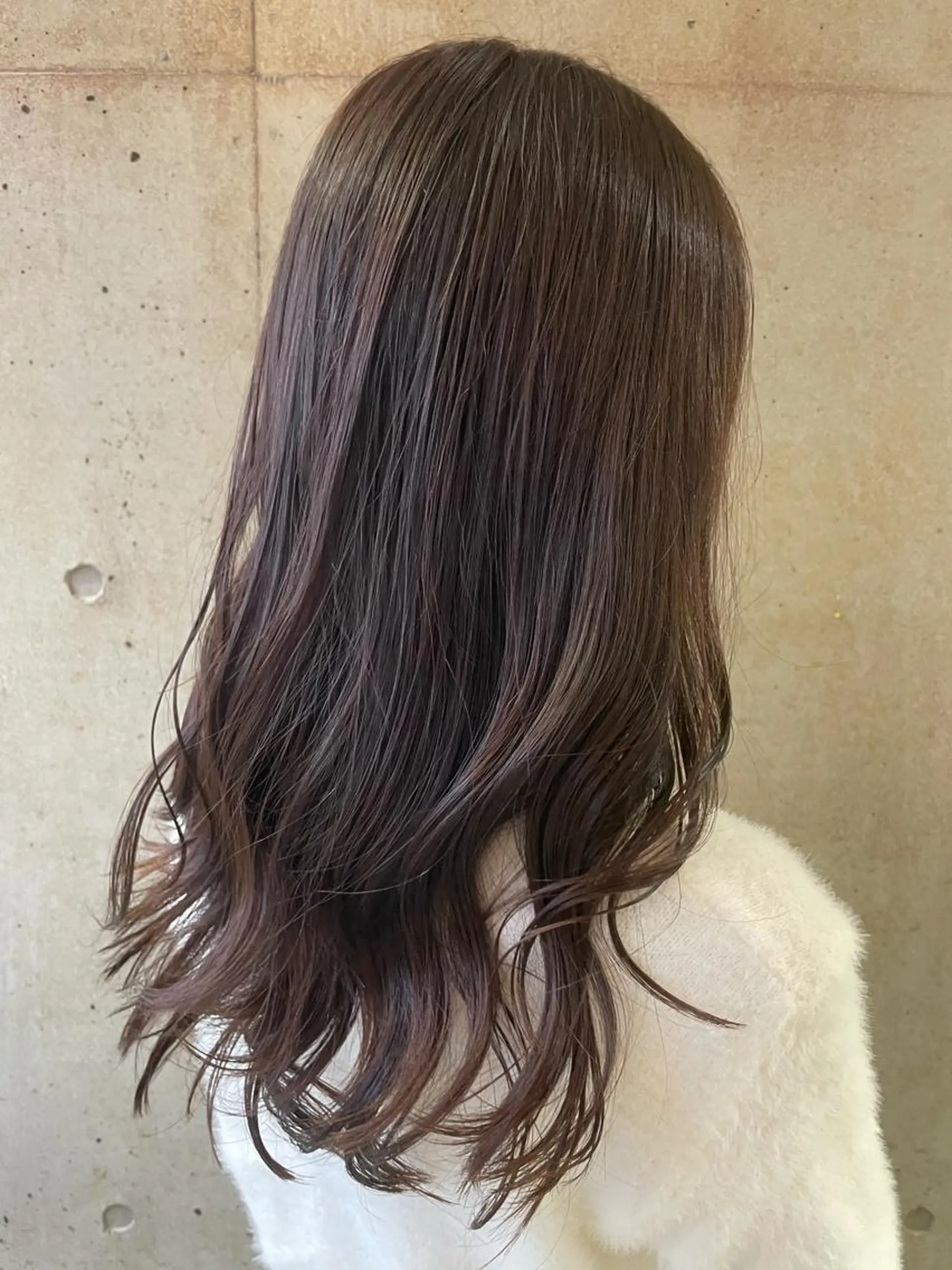 ロング カラー 顔周り/暗髪カラー 艶カラー/アベマホのヘアスタイル
