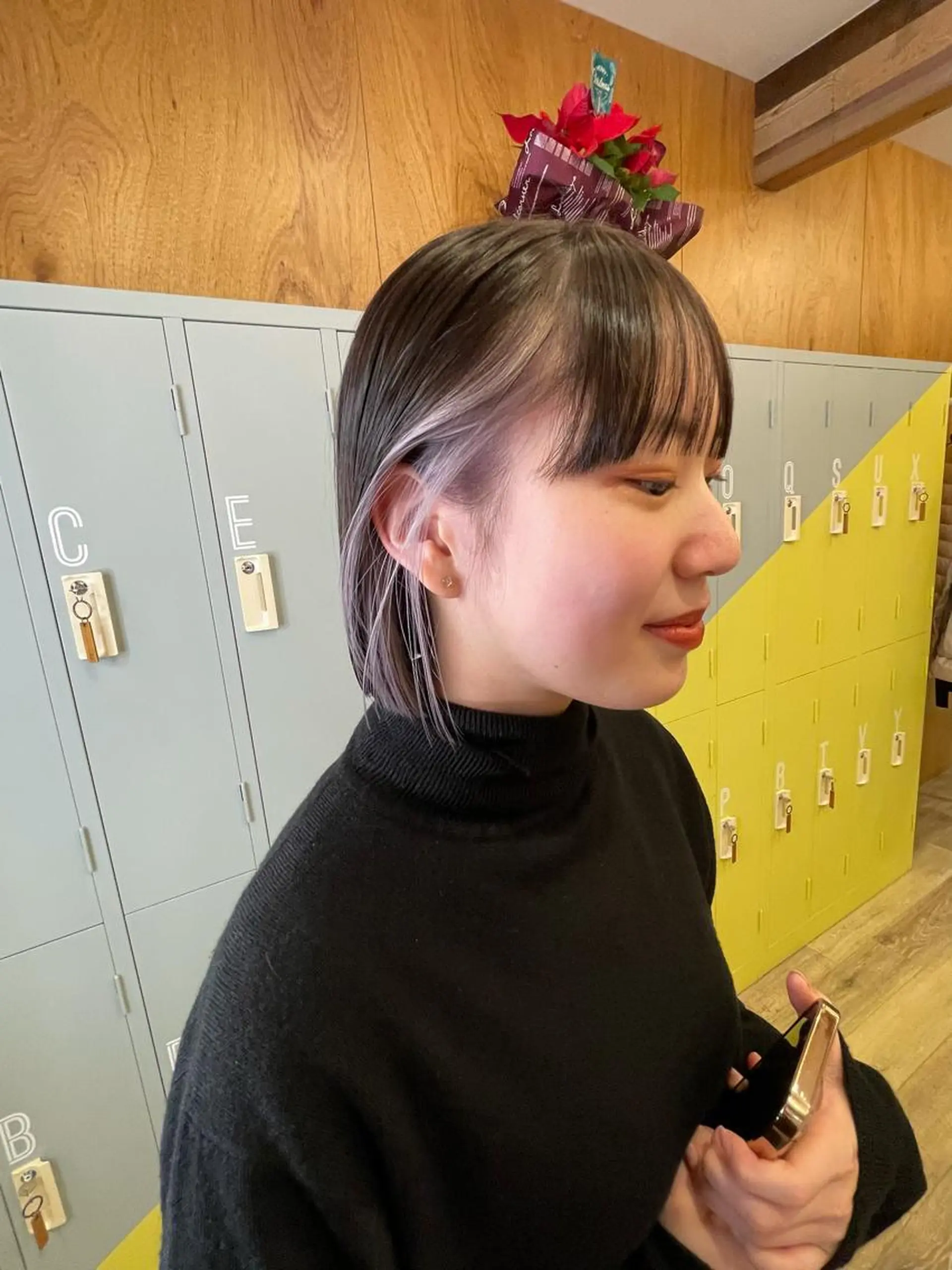 ショート カラー インナーカラー LOBBY HIMERIのヘアスタイル