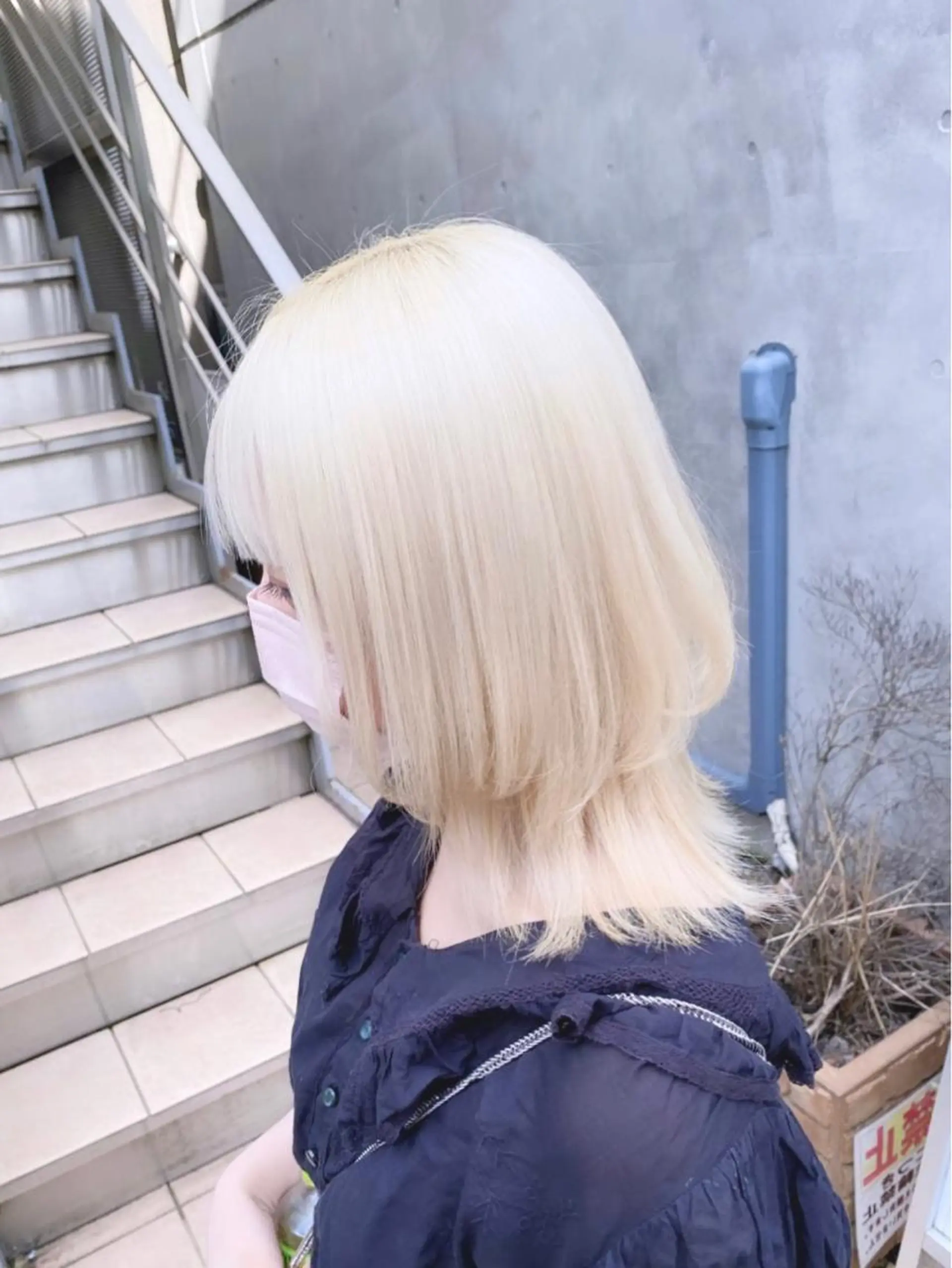 セミロング カラー パーマ ヘアアレンジ メンズ キッズ ネイル マツエク・マツパ アイブロウ メンズバレイヤージュ メンズブリーチ メンズハイライト メンズハイトーン メンズインナーカラー 🐺ウルフ×ハイトー ン🖤Yukinoのヘアスタイル