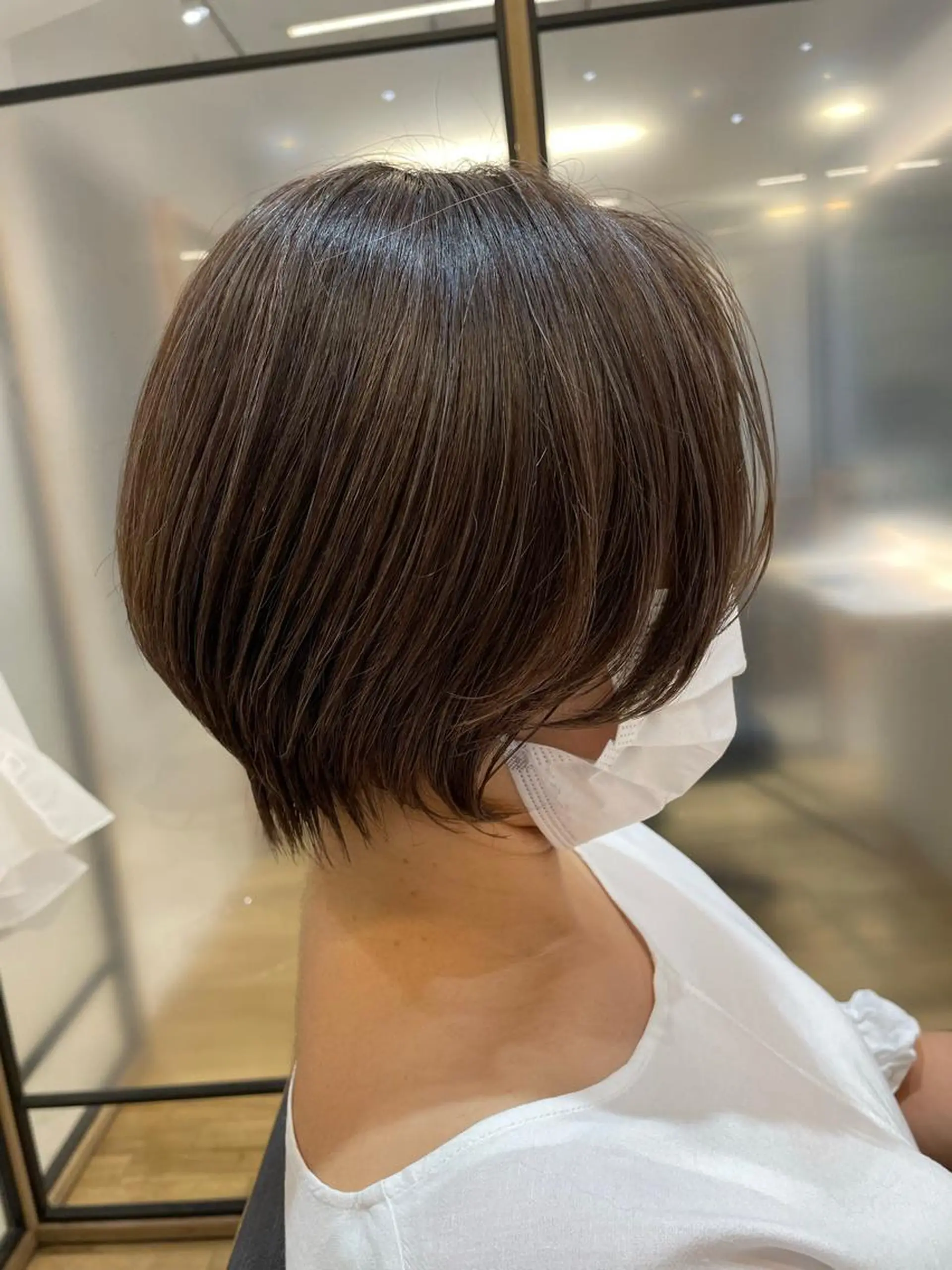 ショート ショートボブ ボブ ハイライト 似合わせカット ショートヘア シノハラ ガクト ショート/白髪ぼかしのヘアスタイル