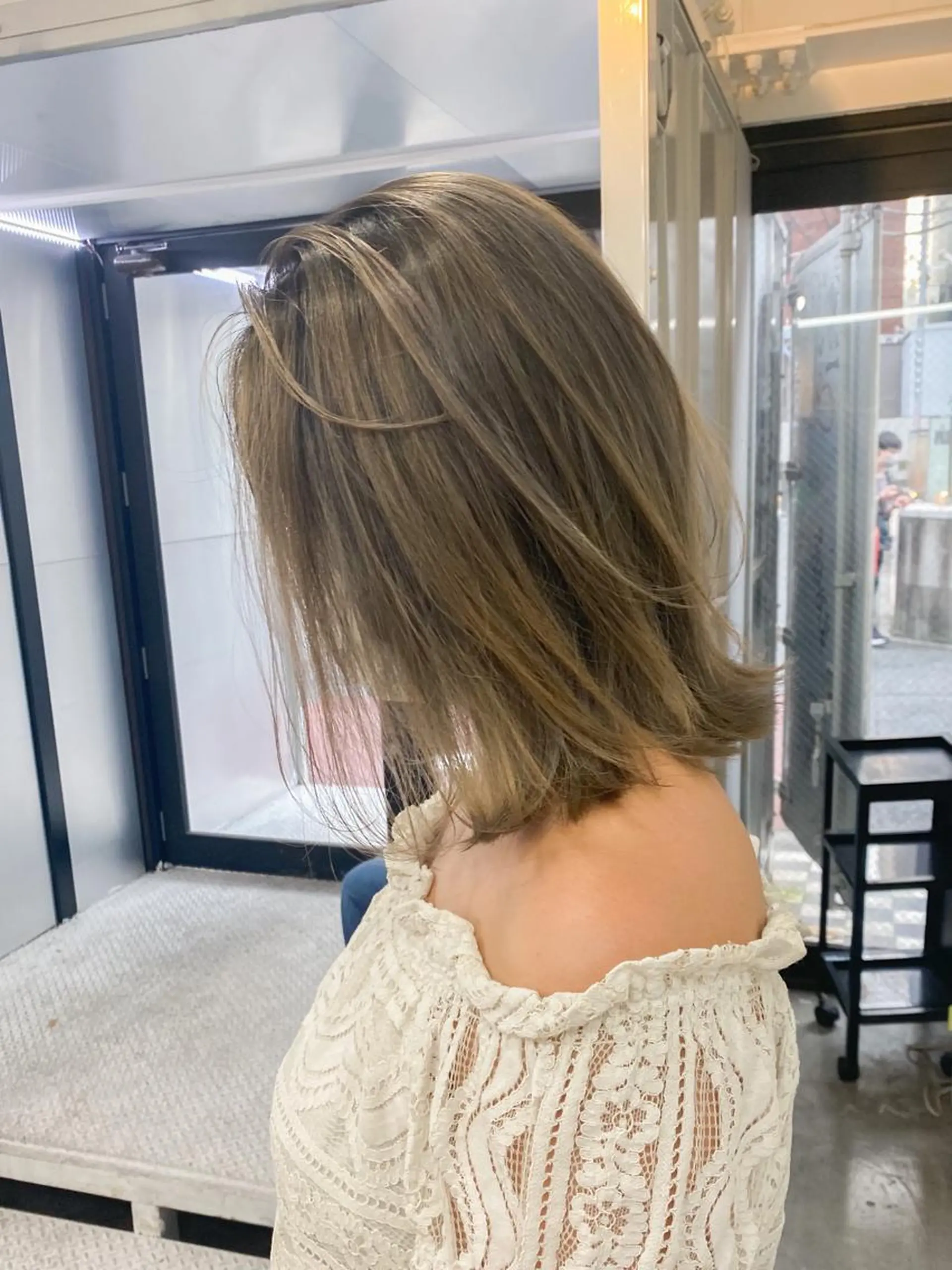 ミディアム カラー カット ヘアカラー トリートメント 海外デザイン🇺🇸 石渡諒太のヘアスタイル