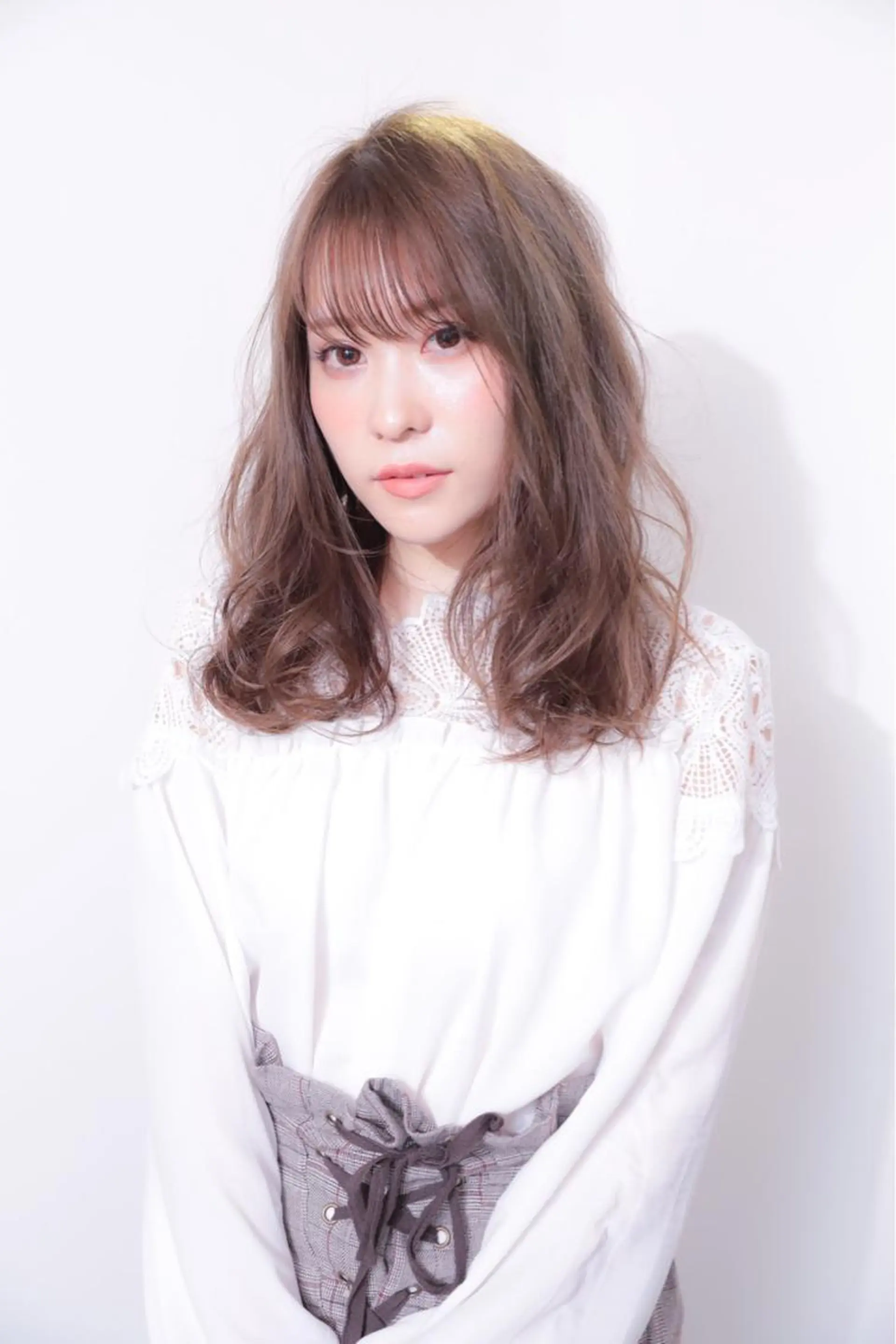 ロング カラー パーマ ヘアアレンジ 透明感カラー 小顔カット ✨関西No1✨ 春木淳也のヘアスタイル