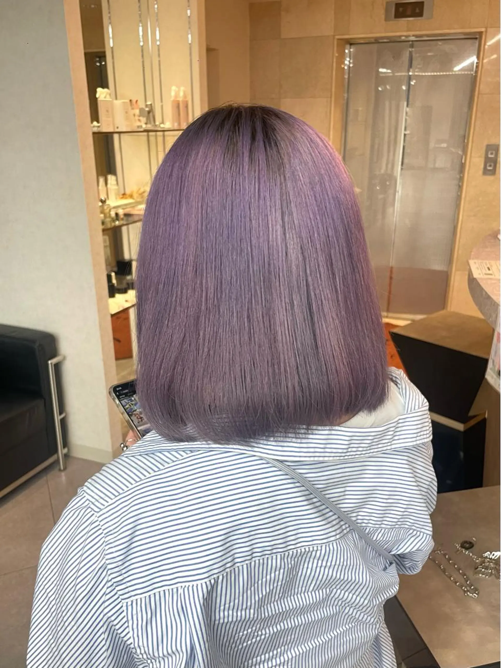 ミディアム ハイトーン/メンズ/ デザイン/梅田/ミユのヘアスタイル