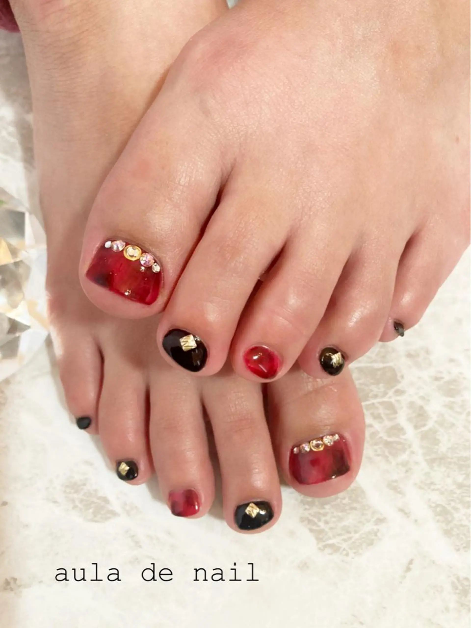 ネイル フットネイル auladenail アウラデネイルのネイルデザイン