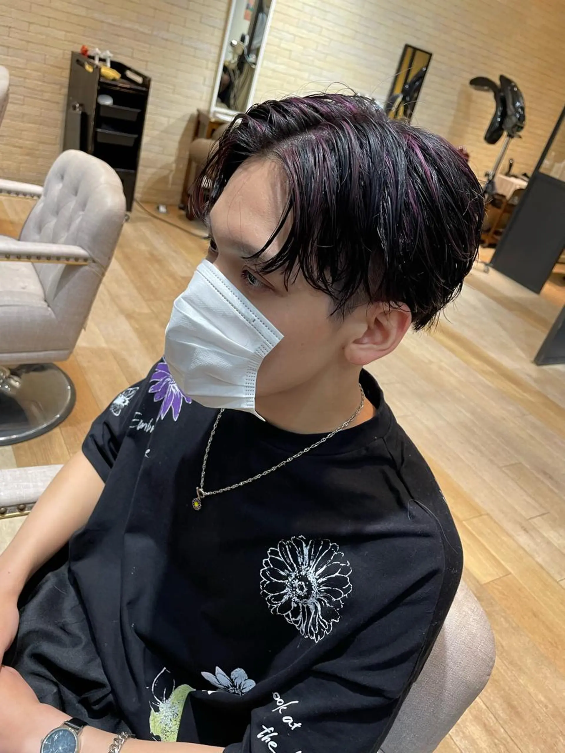 ショート ハイライト 亀川蓮 Agu hairのヘアスタイル