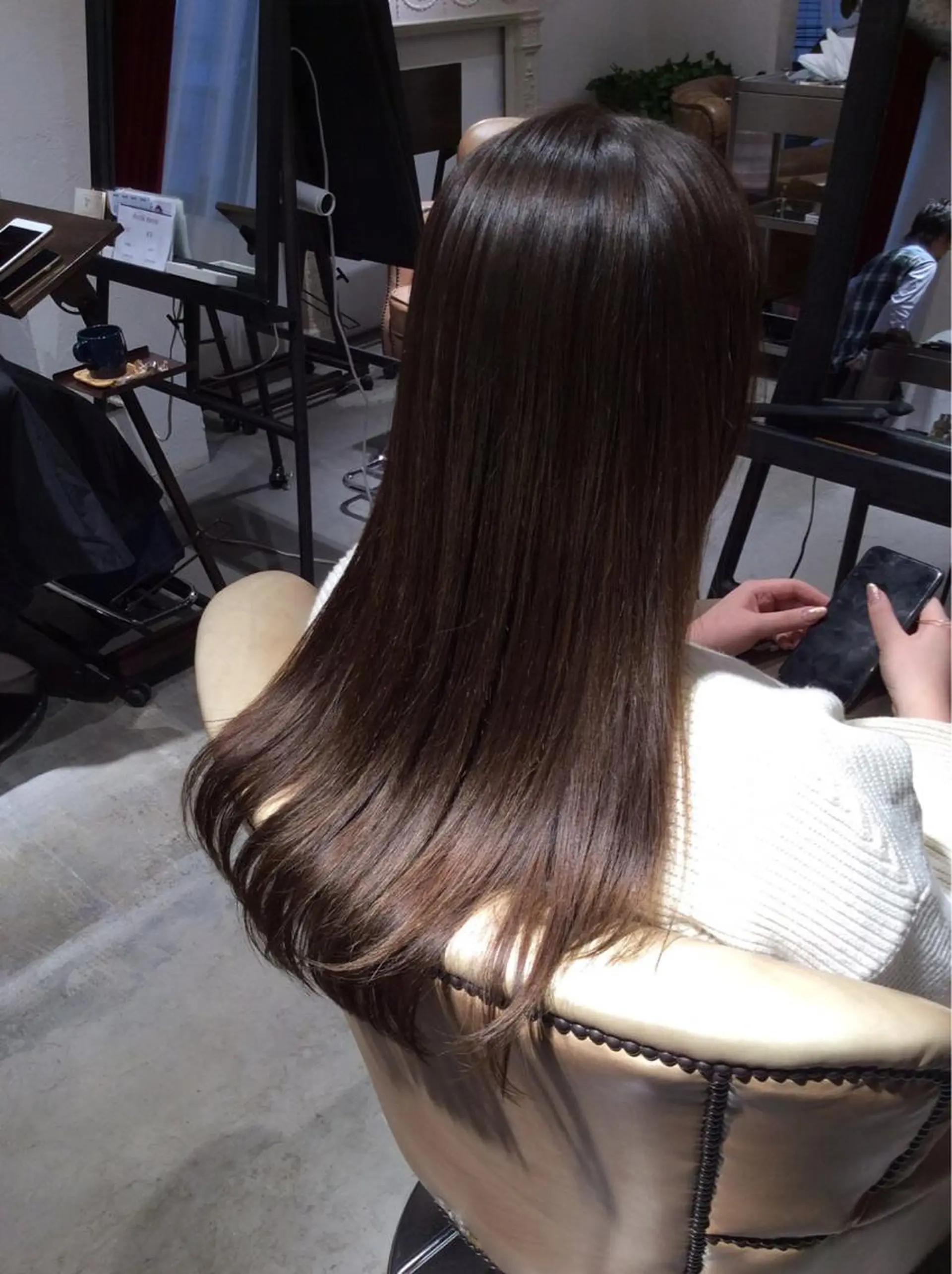 ロング トリートメント カット 縮毛矯正 トリートメント 妙見 知洋のヘアスタイル