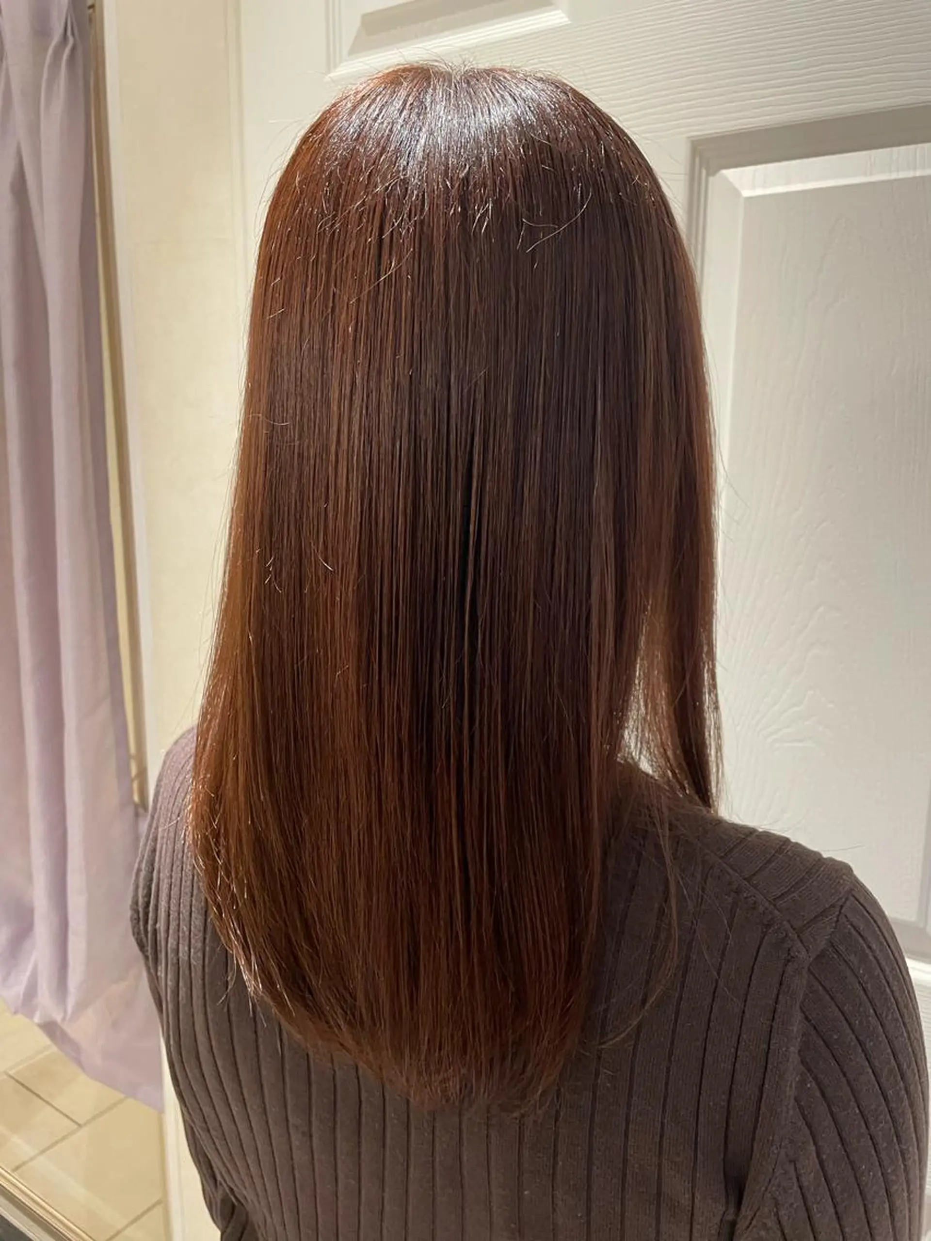 ミディアム カラー ピンクカラー 柳井 準平のヘアスタイル