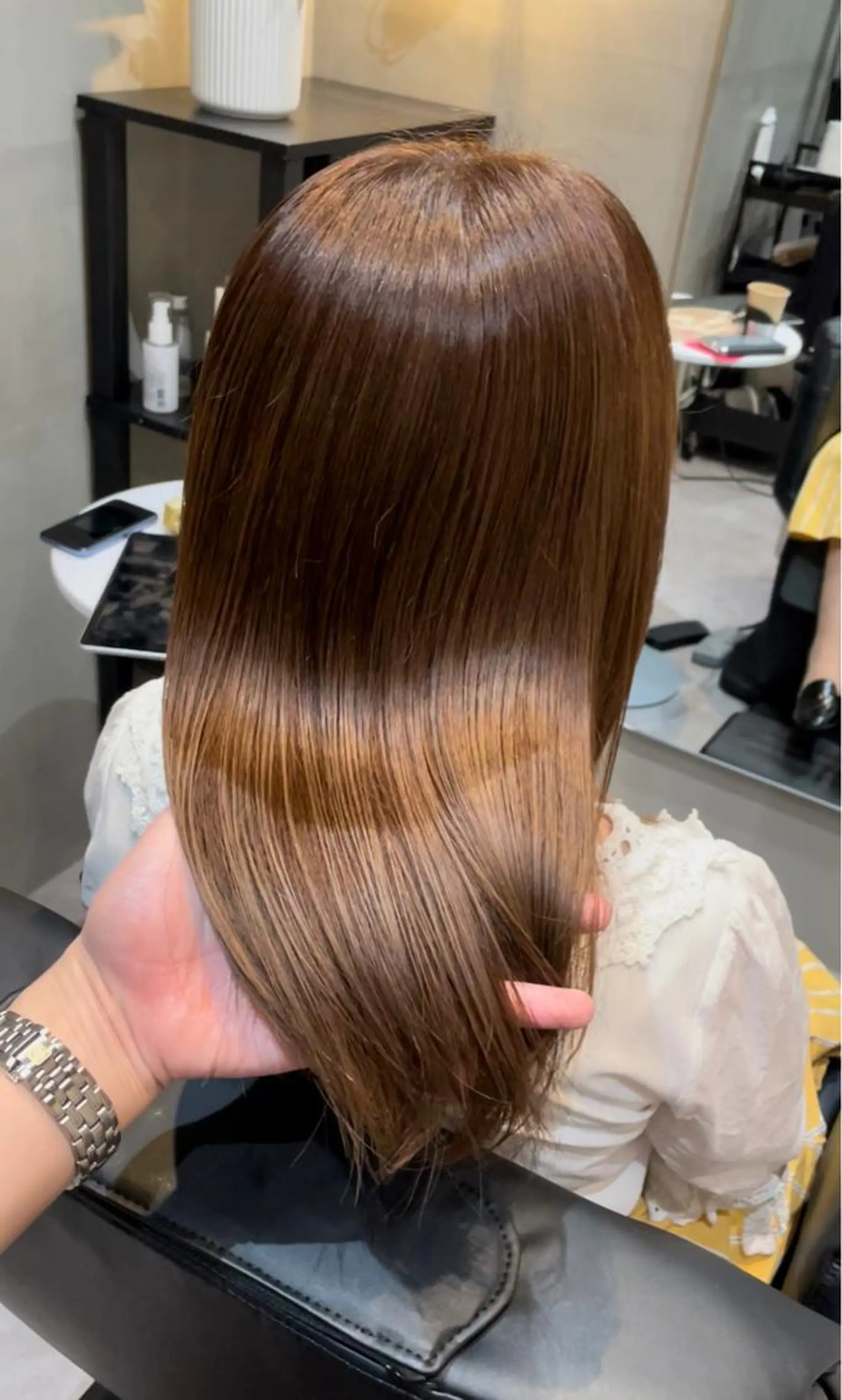 ロング パーマ 【レイヤーカット】 関根【コテ巻パーマ】のヘアスタイル