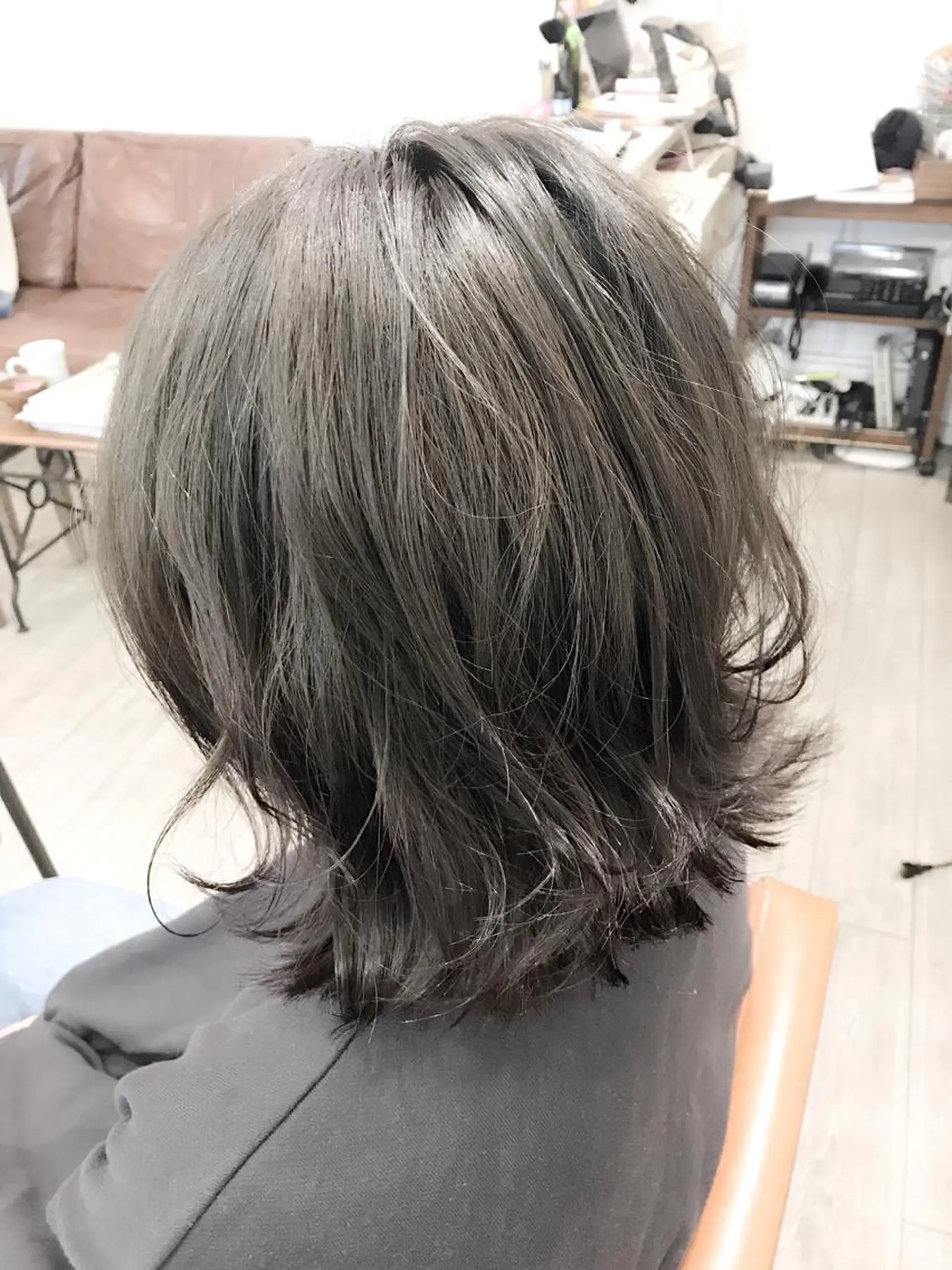 カラー ブルーカラー ブルージュ ヘアカラー トリートメント ヘッドスパ グレージュ/髪質改善 Yamato.hのヘアスタイル