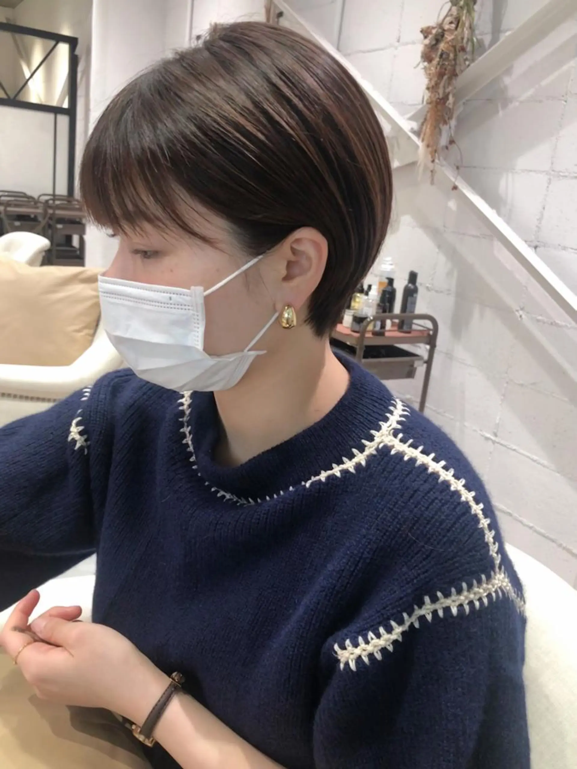 ショート ショート/ボブ パーマ/中原のヘアスタイル