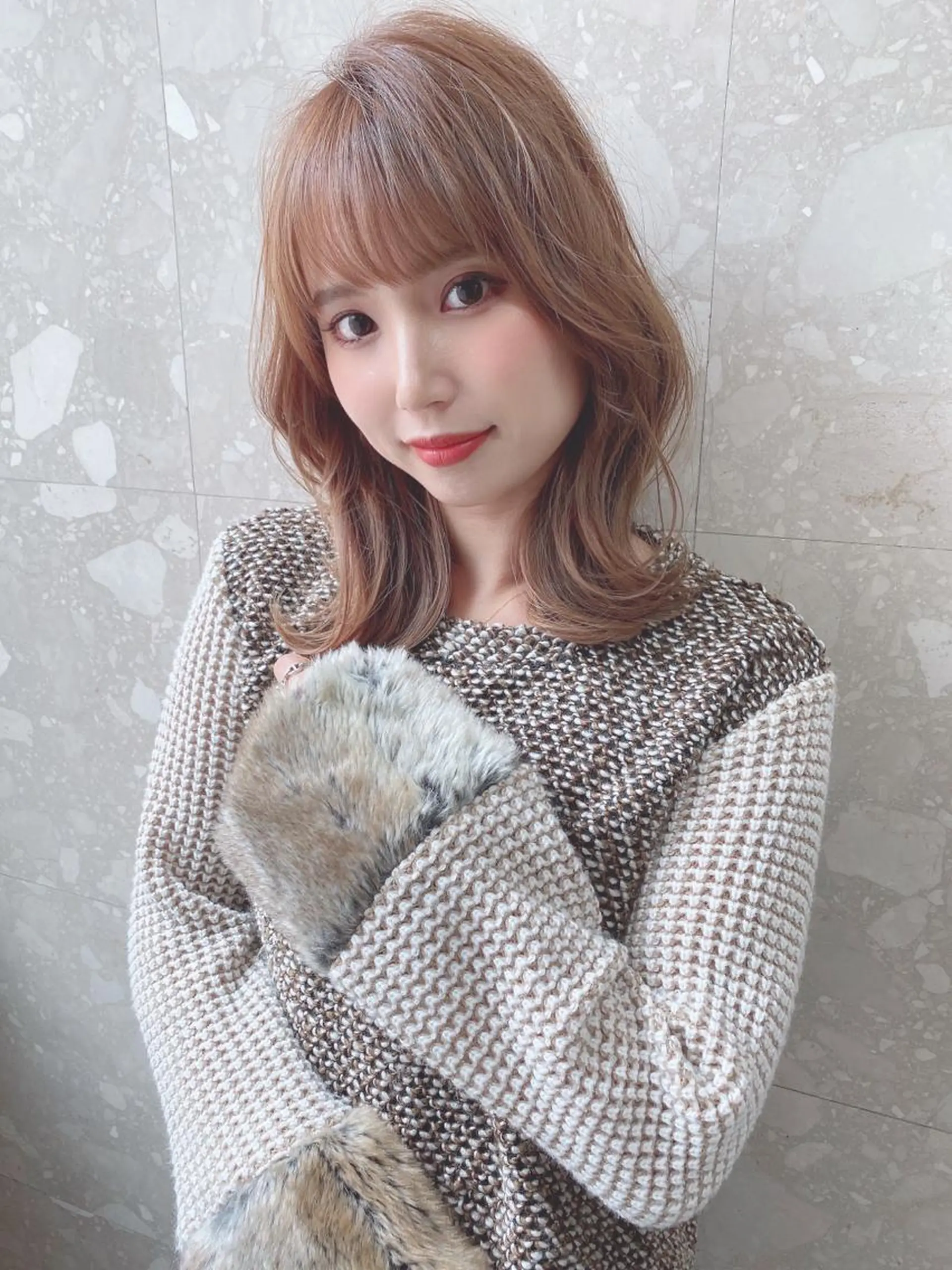 ミディアム カラー ベージュカラー ブリーチ ダブルカラー グレージュ ミルクティーベージュ times salon栄所属・髪質改善美容師 個室サロン白金厚哉のヘアスタイル