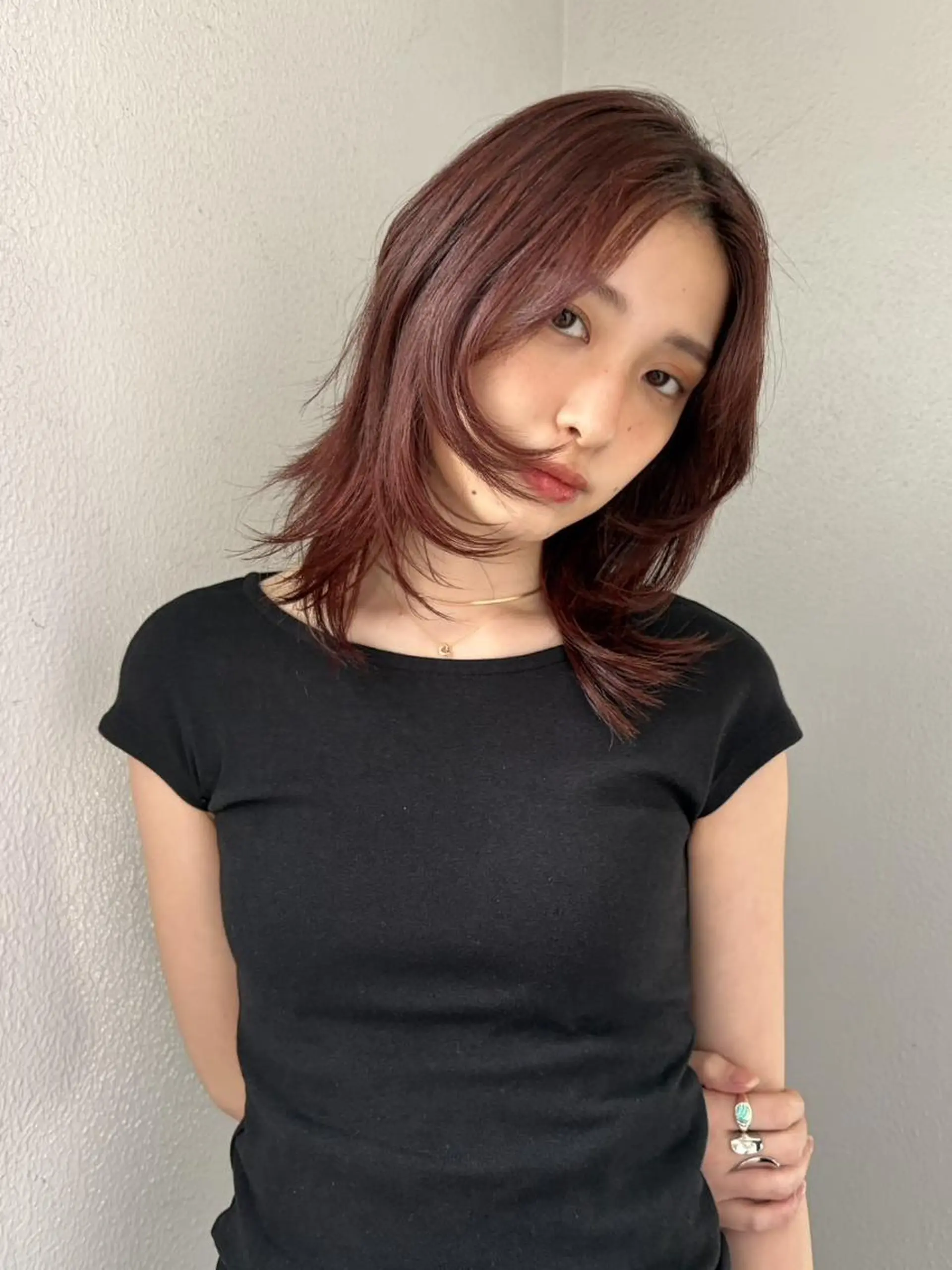 ミディアム カラー カット ヘアカラー トリートメント 🌼U24 ヘアデザインラボのヘアスタイル