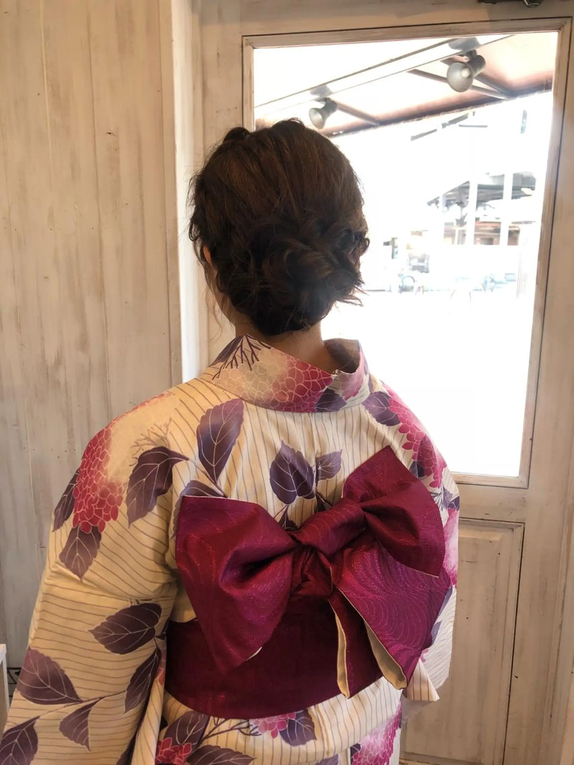 ヘアアレンジ 着付け MOLLA 浅香山店所属・谷口ゆめ/縮毛矯正/ 大人女子/眉ワックスのヘアスタイル