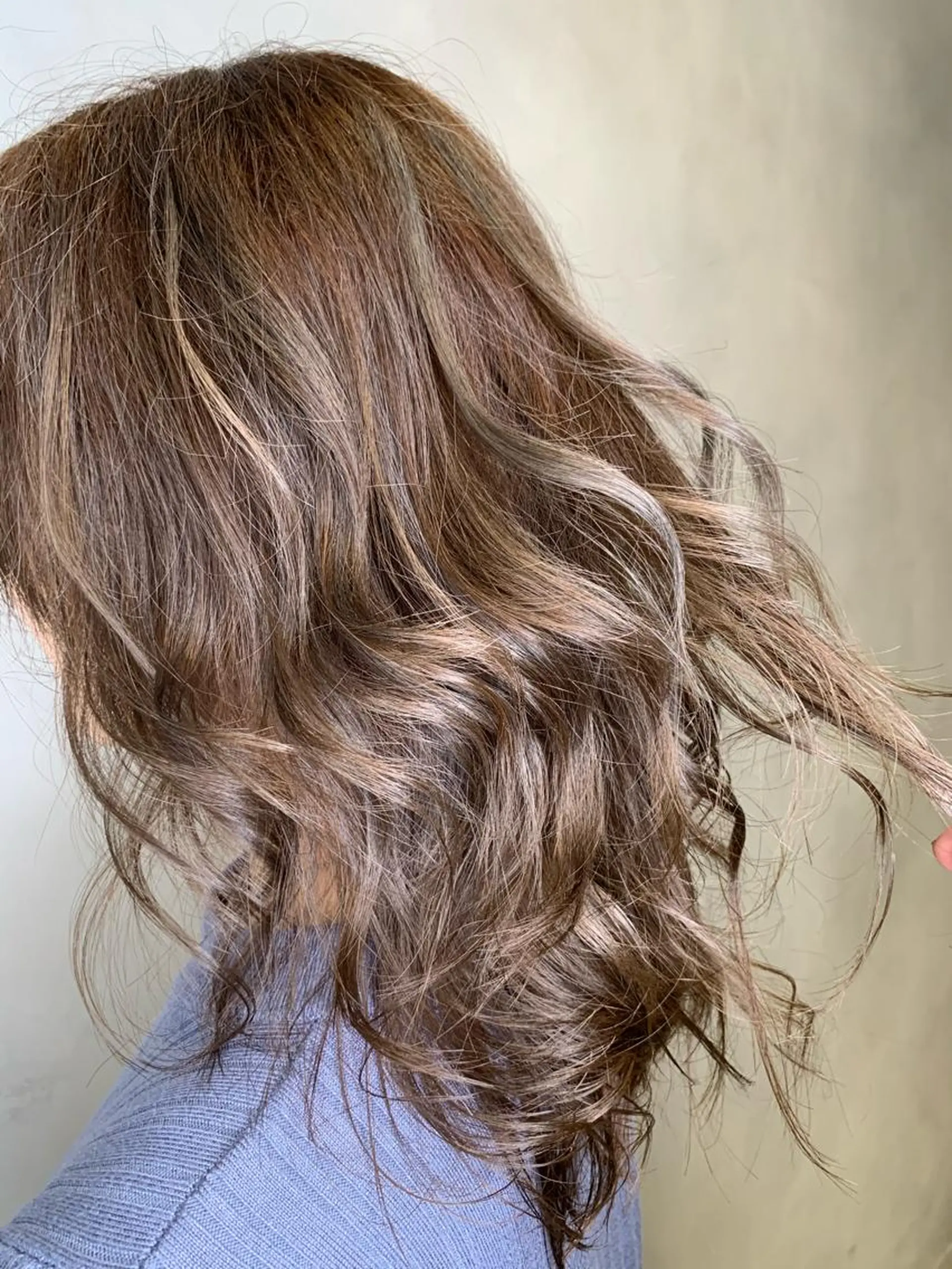 ロング カラー メンズ 吹田 駿 髪質改善縮毛矯正のヘアスタイル