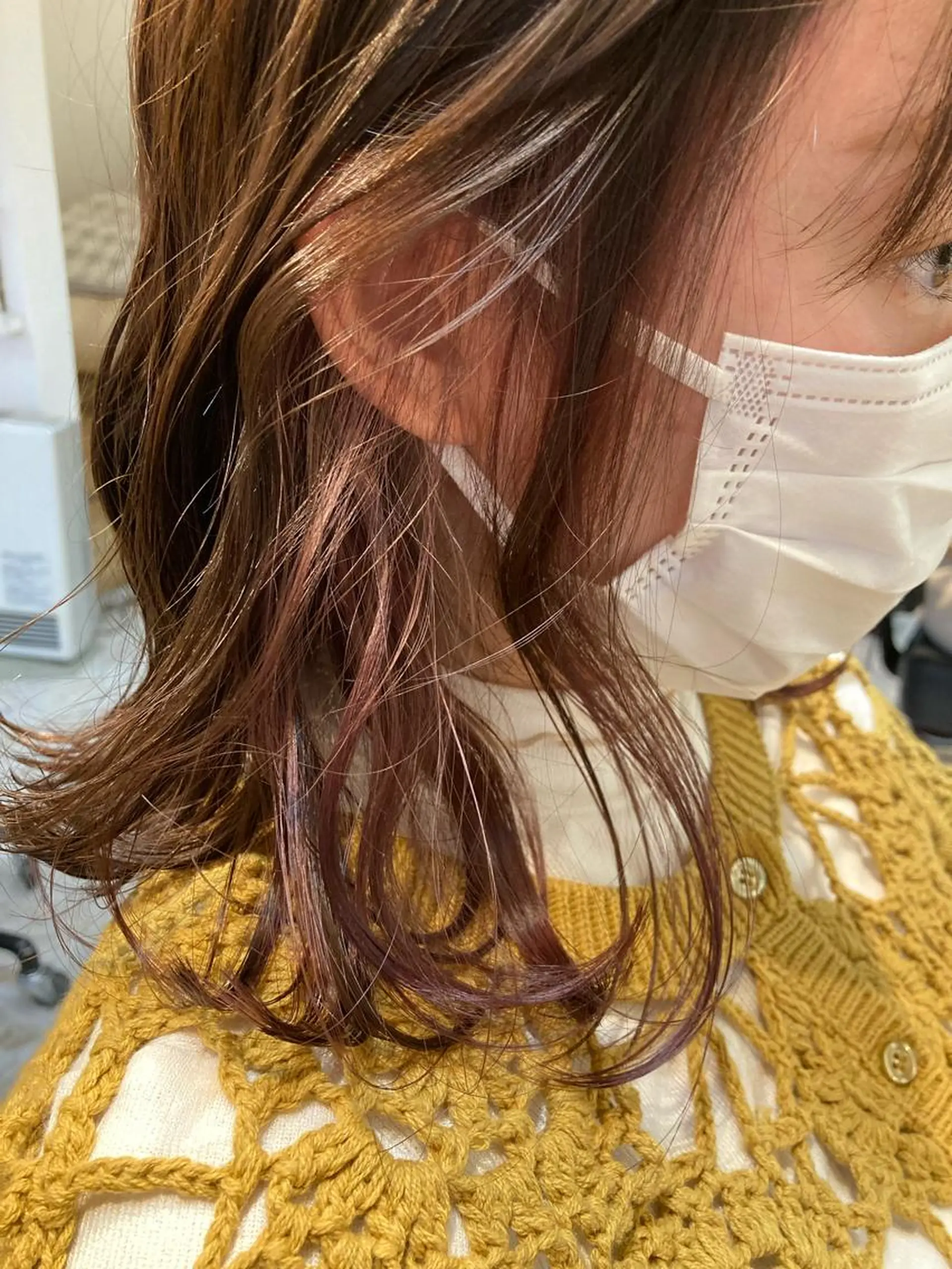 ミディアム カラー ブリーチ インナーカラー パープルカラー カット ヘアカラー トリートメント en't所属・【女性指名No.1】 西口直子のヘアスタイル