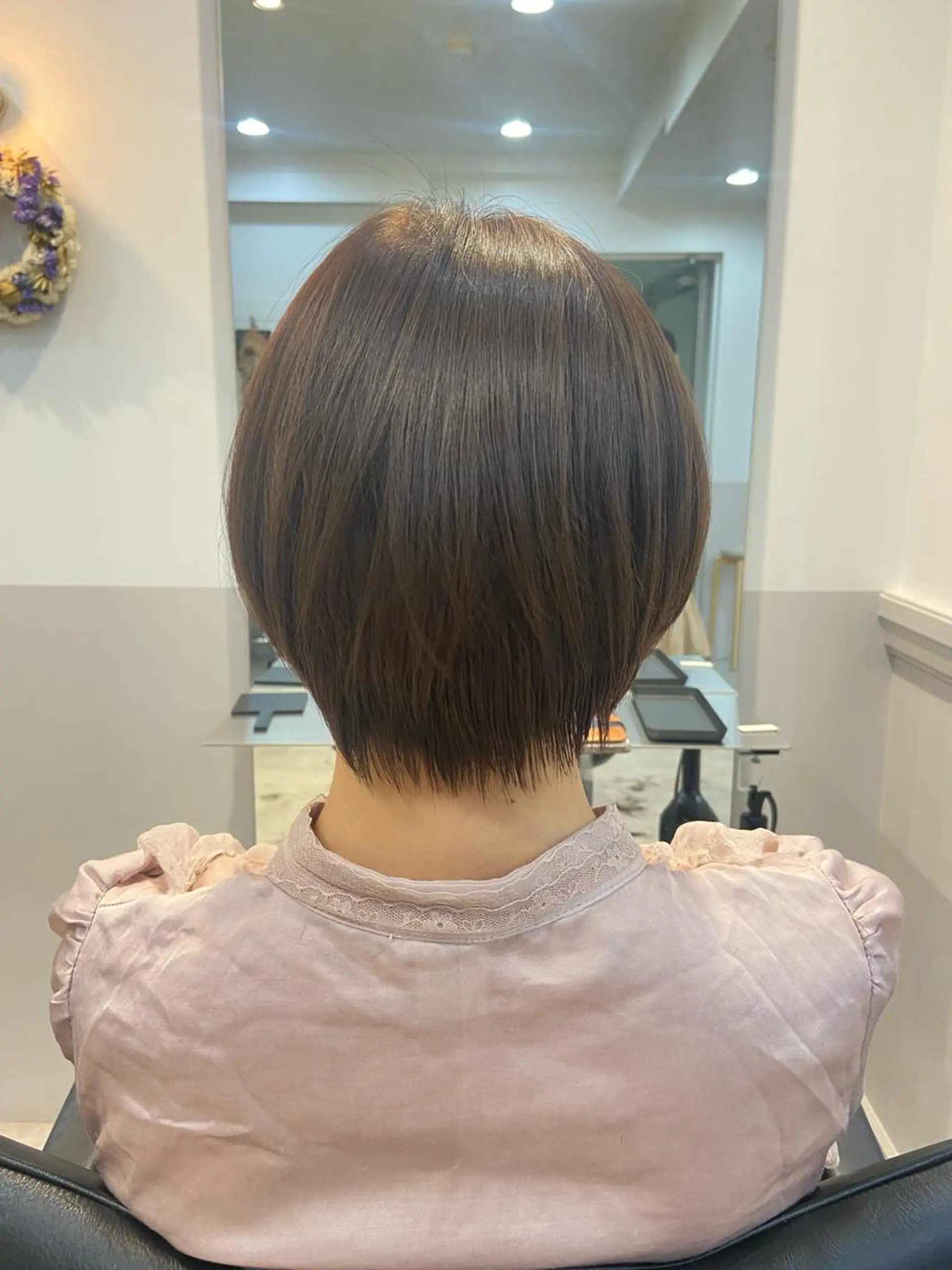 ショート カラー 山下夕月 ショート🫧ボブのヘアスタイル