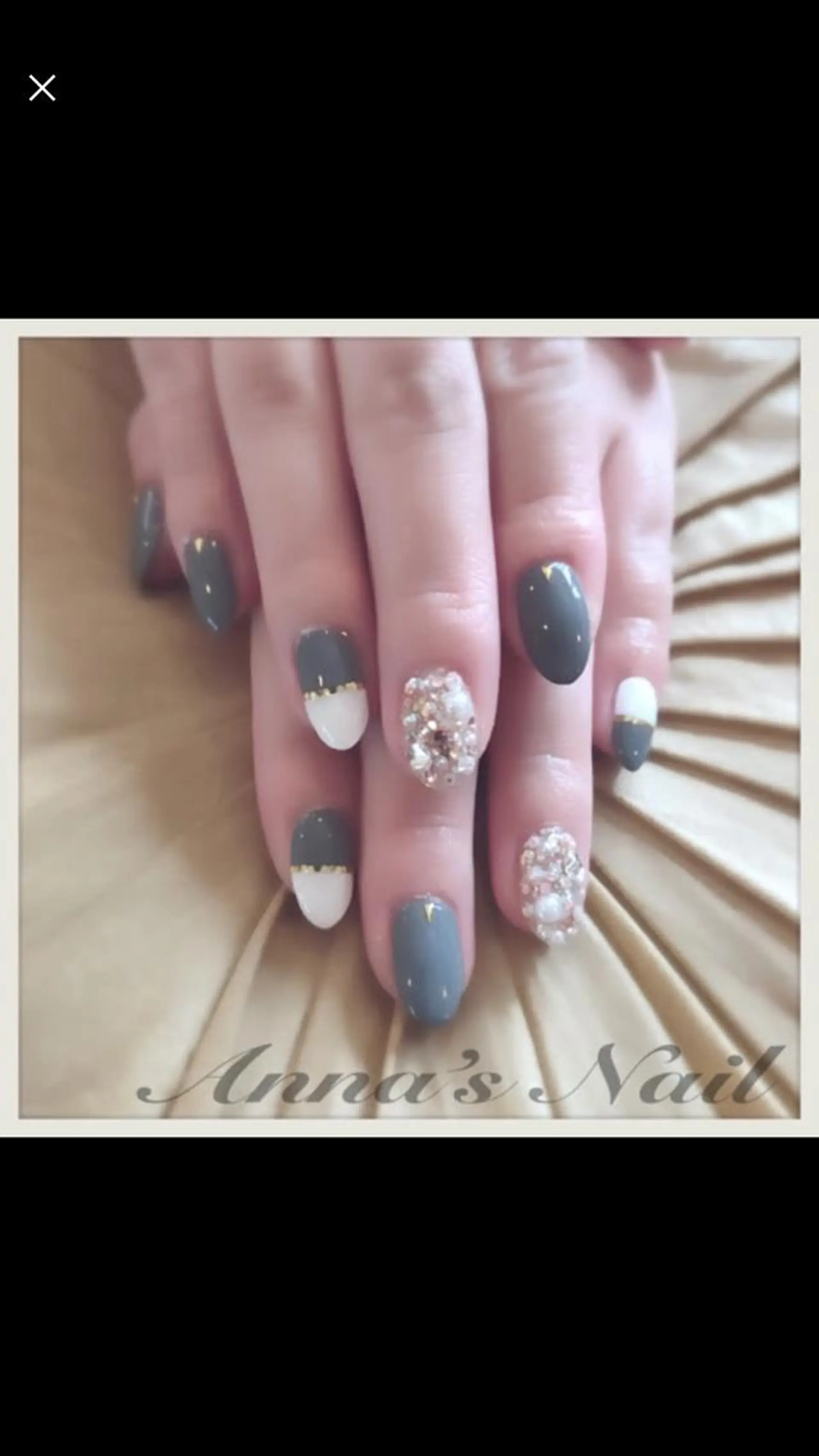 ネイル ストーンネイル Anna’s Nail所属・清口 杏奈のネイルデザイン