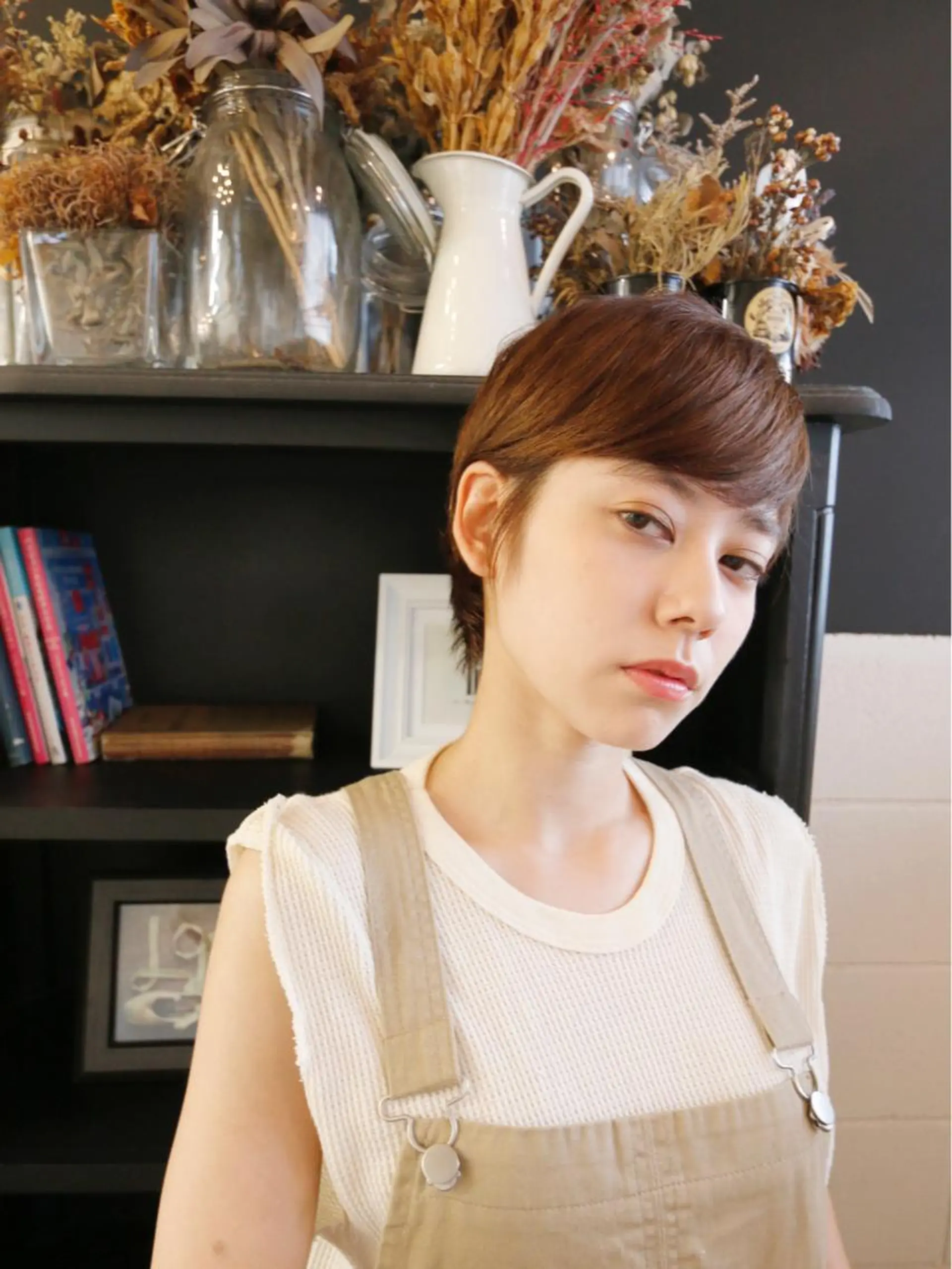 ショート ショートヘア ヘアカラー トリートメント 山口 悟のヘアスタイル