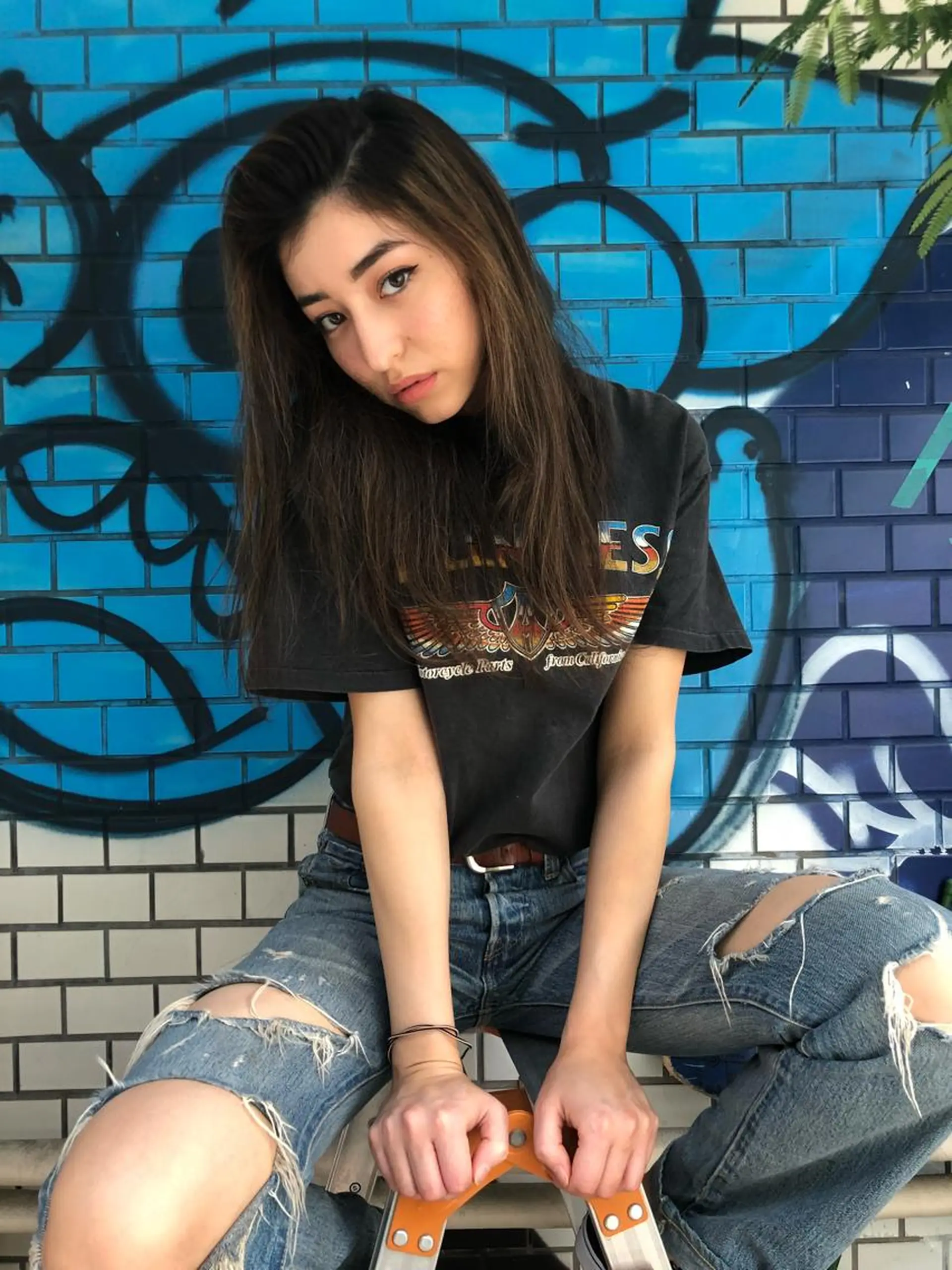 ロング 韓国／ハッシュカット ／透明感カラー／金野のヘアスタイル