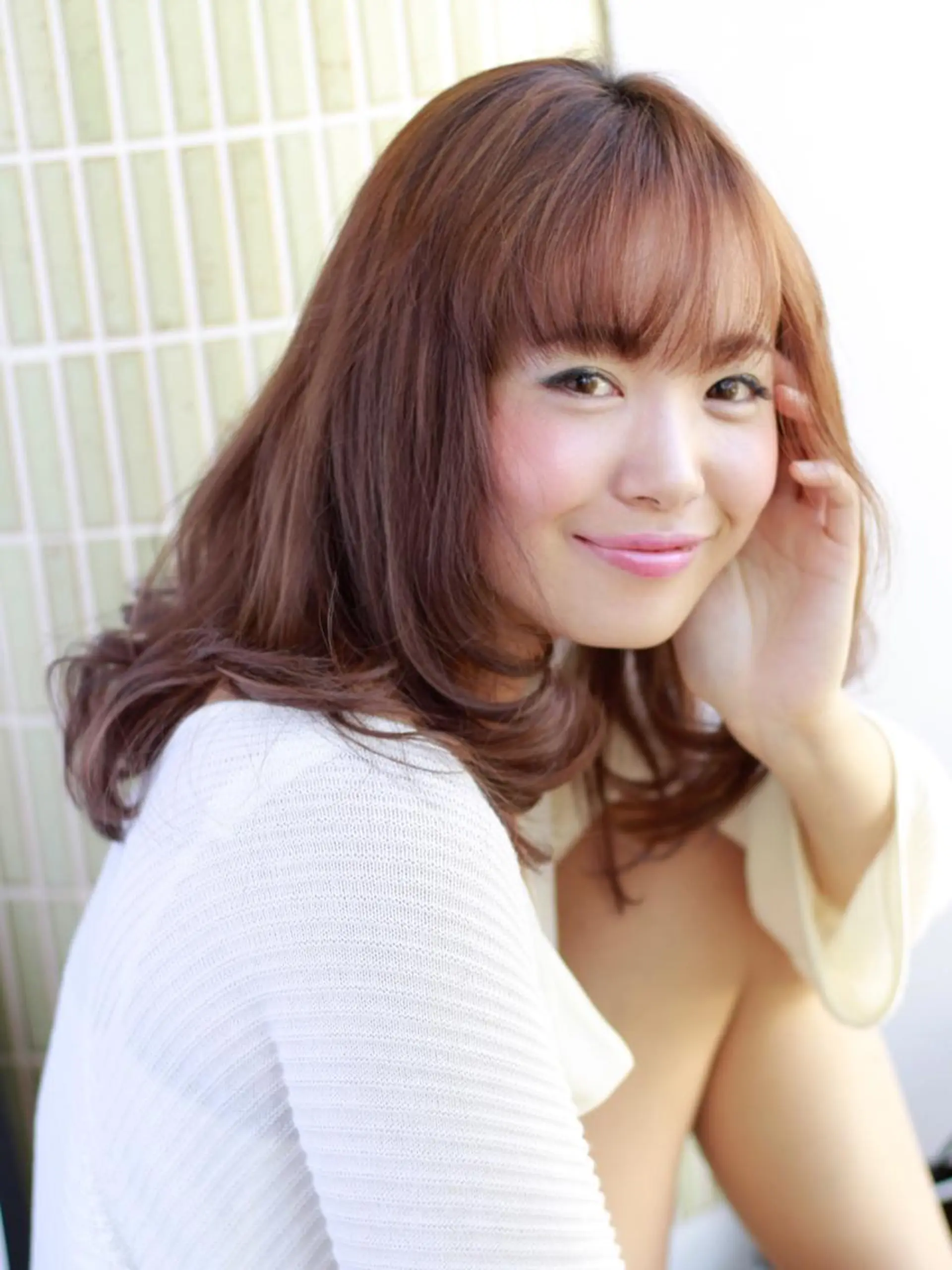 ミディアム 加納 慎太郎のヘアスタイル