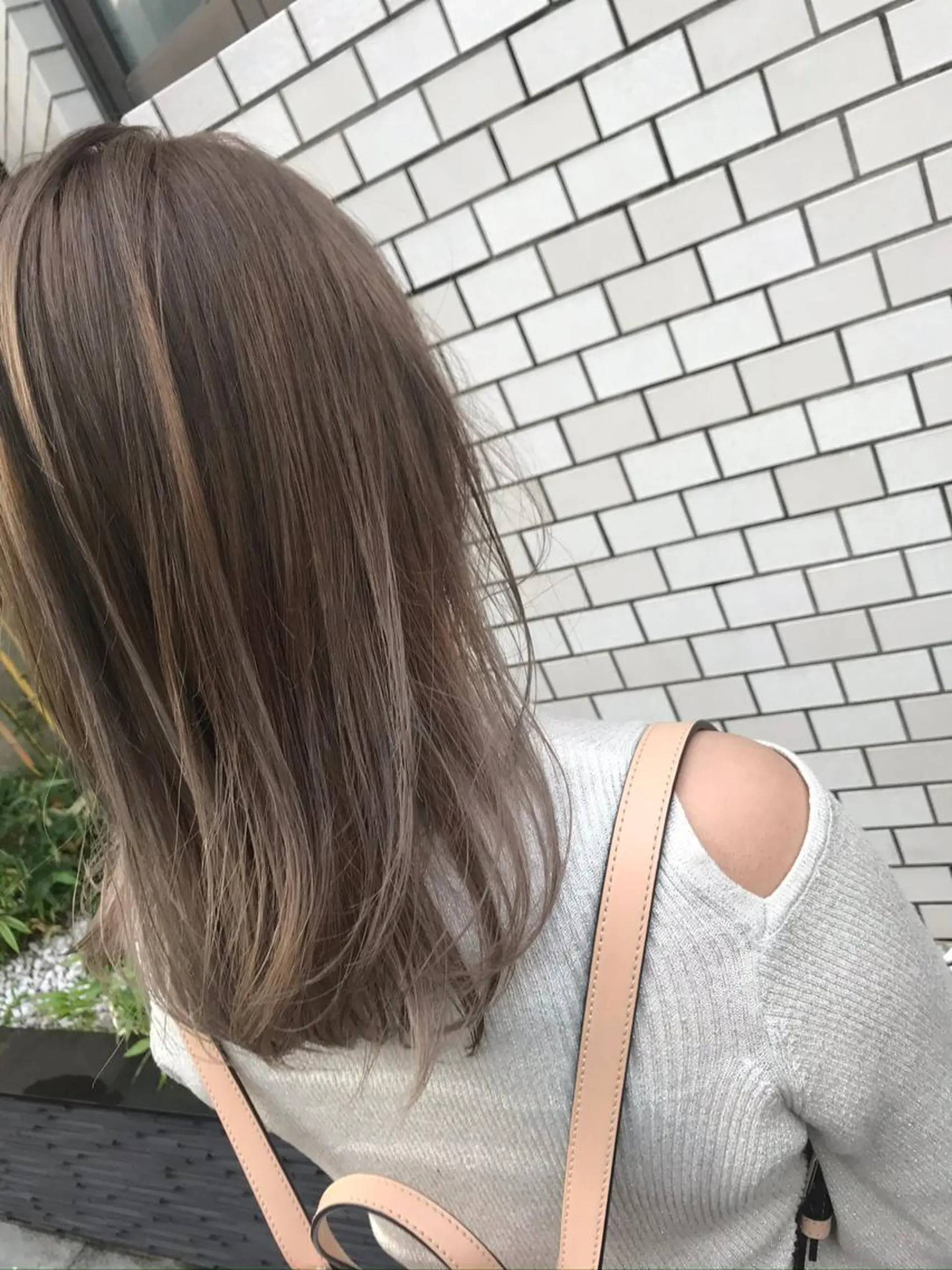 セミロング カラー パーマ ヘアアレンジ メンズ キッズ ダブルカラー グレージュ Forest. -髪質改善-のヘアスタイル