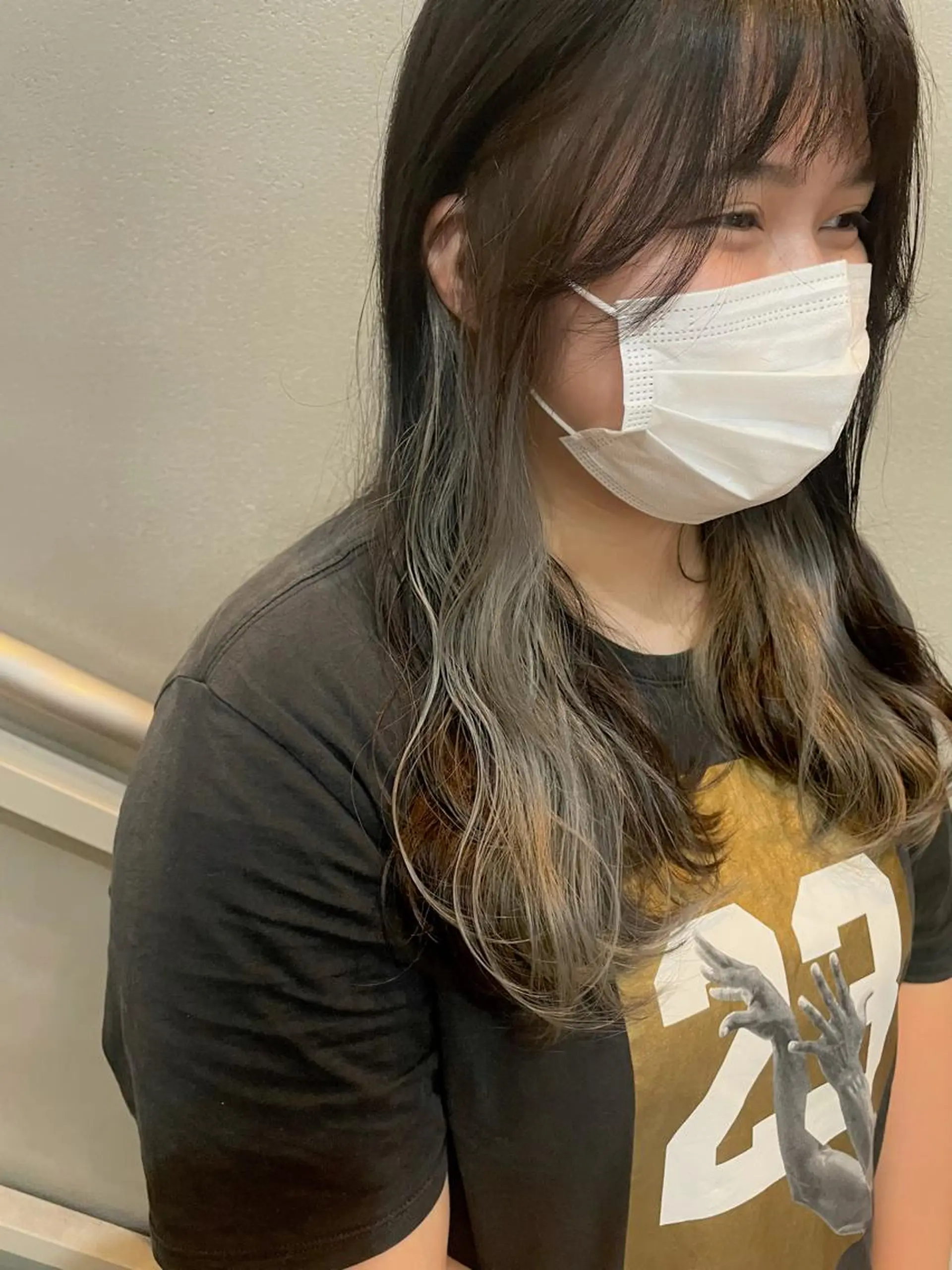 ロング カラー ブリーチ シルバー ホワイトシルバー 沖縄/ヘアアレンジ /ナカノのヘアスタイル