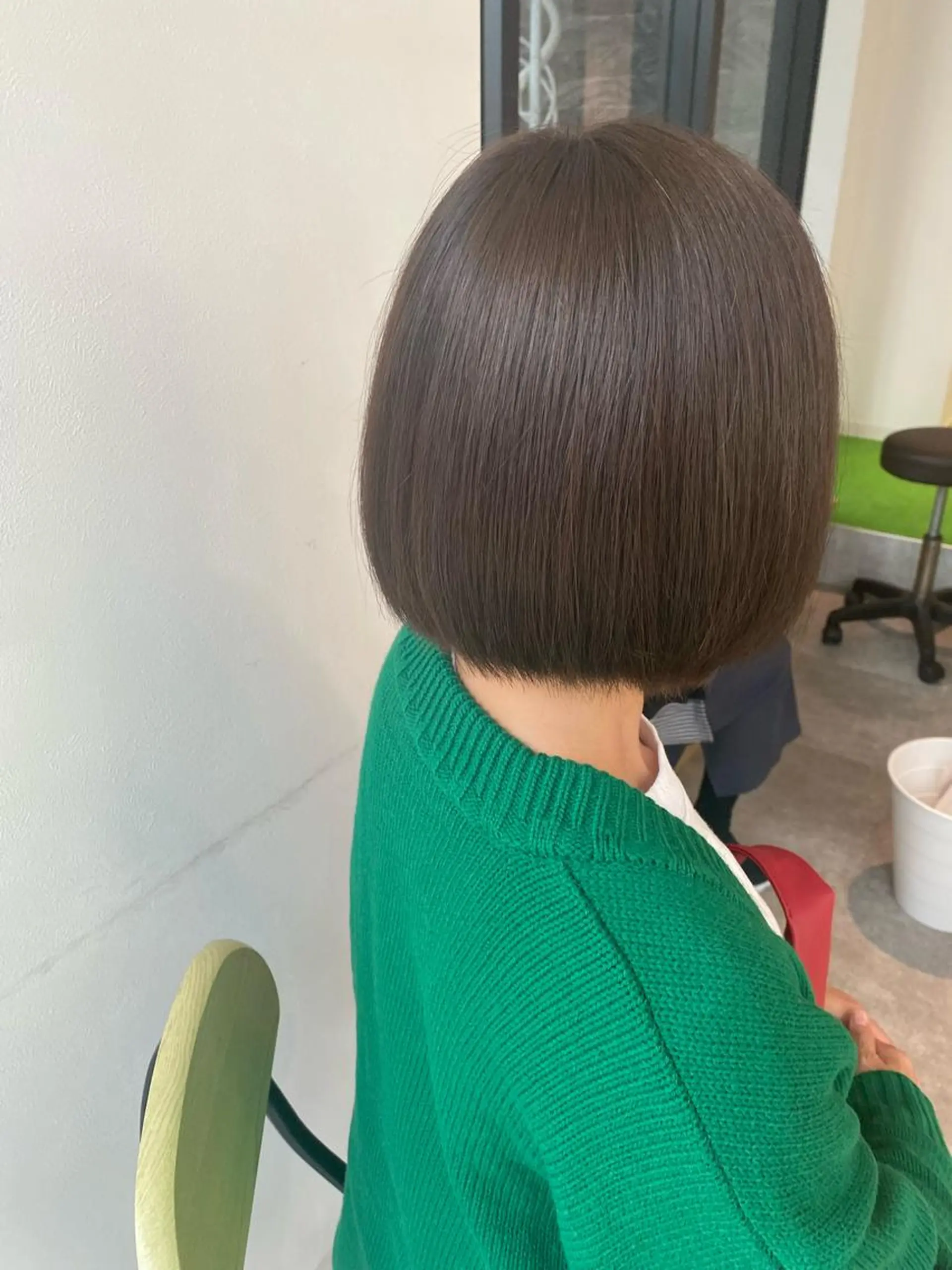 ショート カラー ベージュカラー オリーブベージュ カット オスズ 🎀´-のヘアスタイル