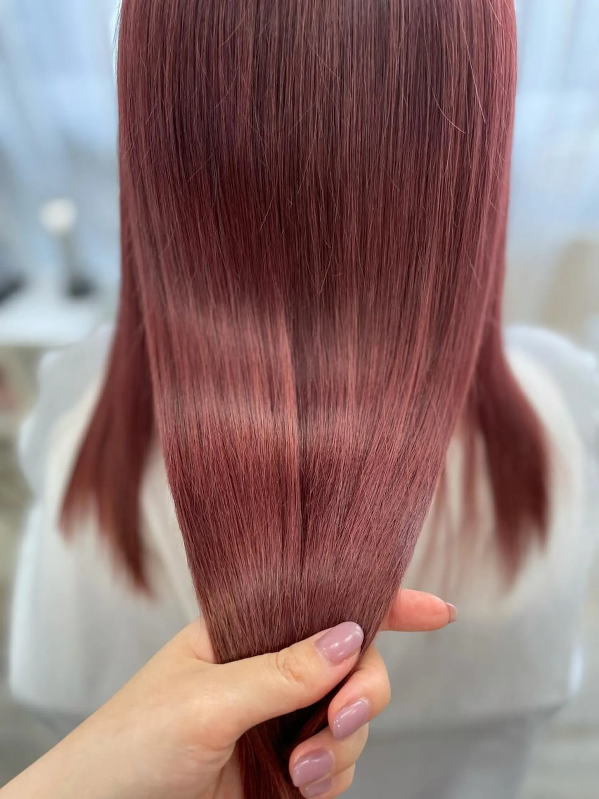 ロング カラー ブリーチ ヘアカラー トリートメント 韓国ヘア🤍髪質改善 🇰🇷AKANEのヘアスタイル
