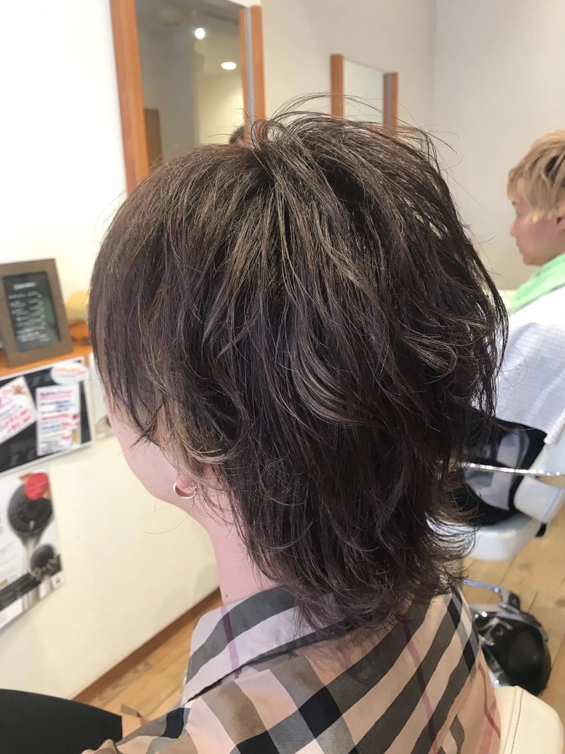 ミディアム カラー メンズ カット ヘアカラー アザマ　ヤスカツ _rosso 川口のヘアスタイル