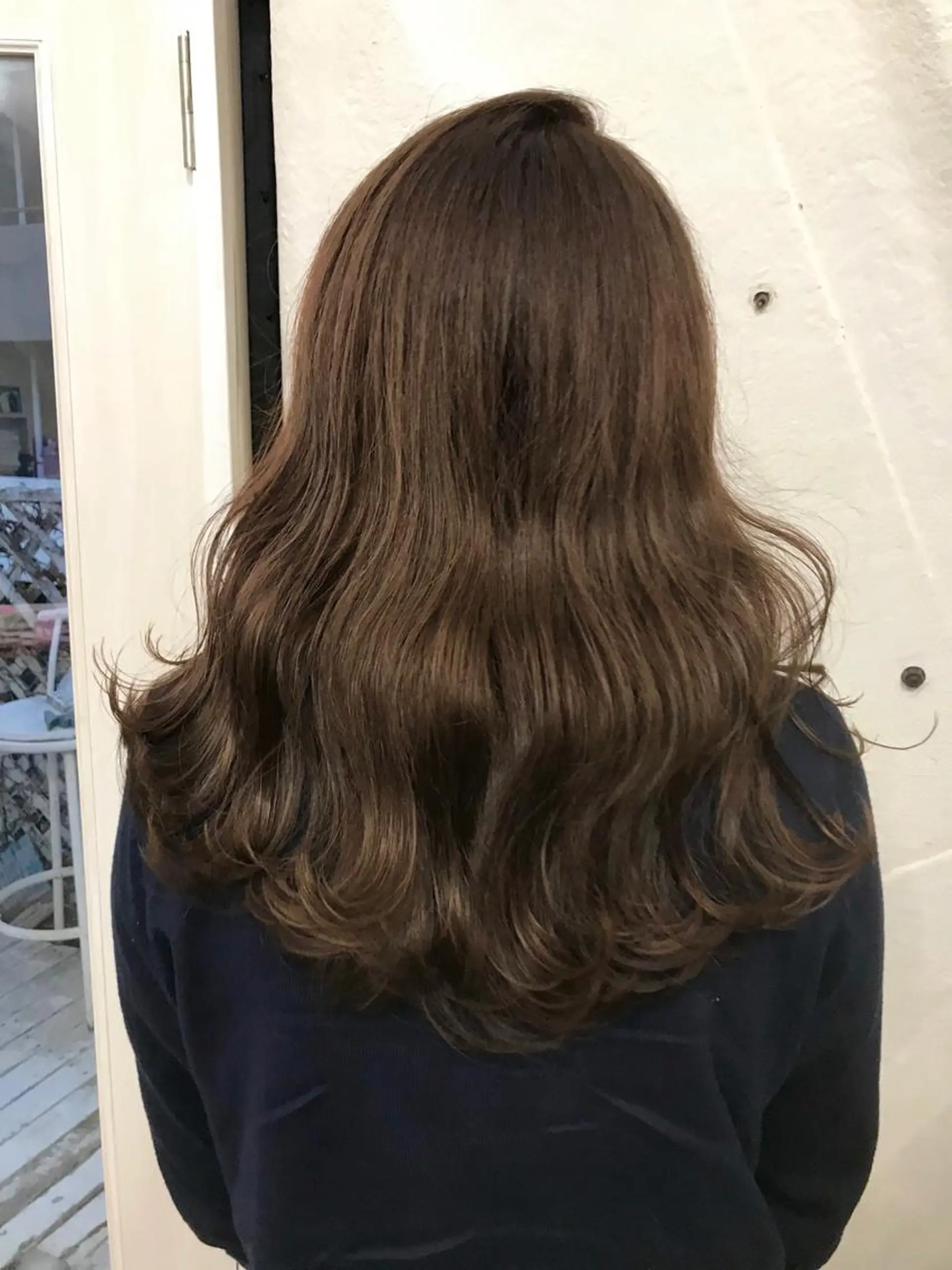セミロング カラー ヘアアレンジ ベージュカラー ピンクカラー ピンクベージュ カット ヘアカラー トリートメント FOLK所属・白髪ぼかしハイライト バレイヤージュヤマトのヘアスタイル
