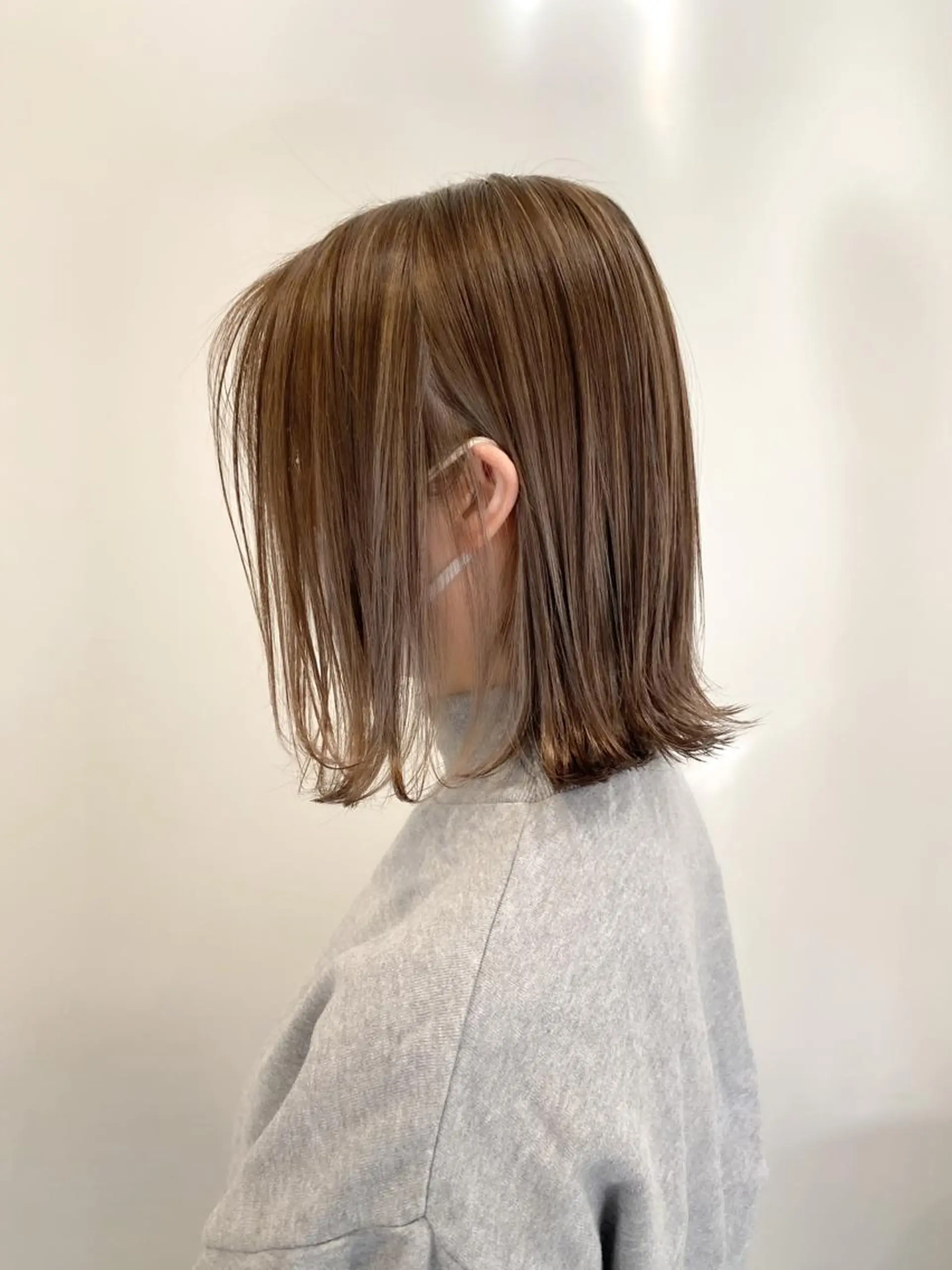 ショート カラー ワンレンボブ ボブ カット ヘアカラー ボブ　ショート 特化 迫田紘史のヘアスタイル