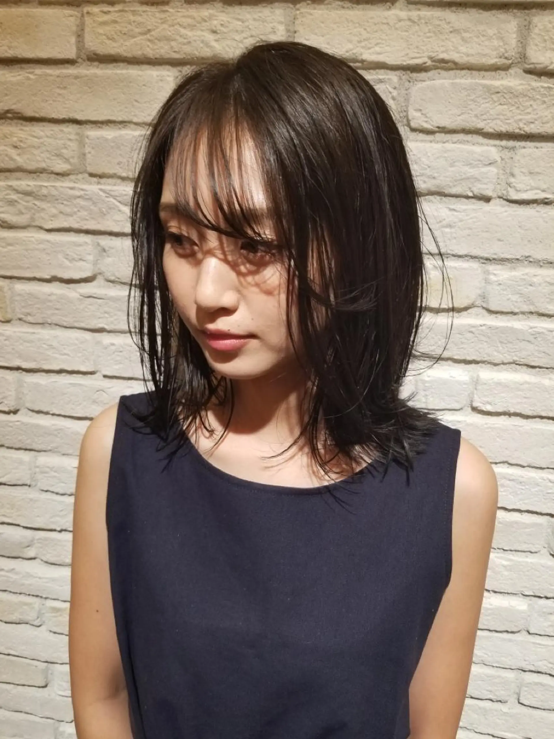 ミディアム カット シールエクステ♦️ レイヤー♦️福田晃大のヘアスタイル