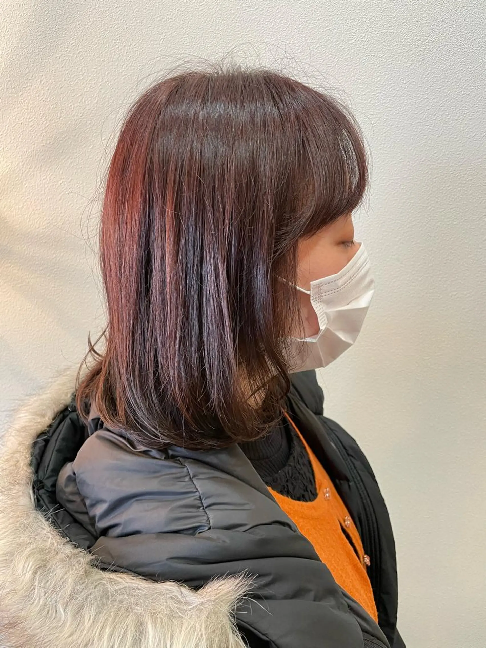 ミディアム カラー ノンダメージサロン/ 豊中/美容室のヘアスタイル