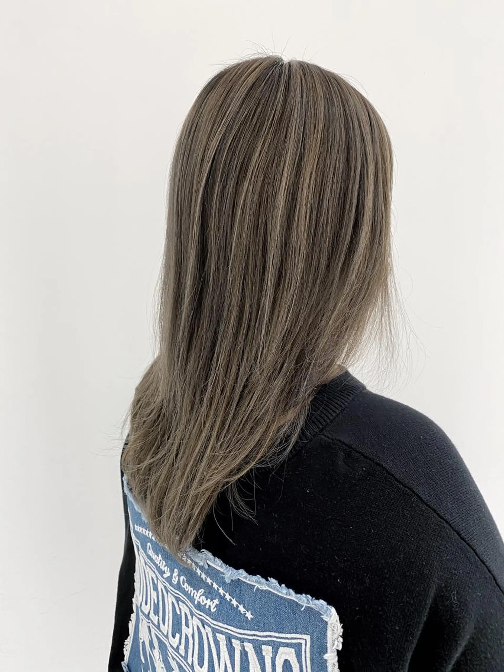 ミディアム カラー ブリーチ 透明感カラー デザインカラー ハイライトカラー 3Dハイライト カット ヘアカラー ボブ/ハイトーン 福生Radix 下田のヘアスタイル