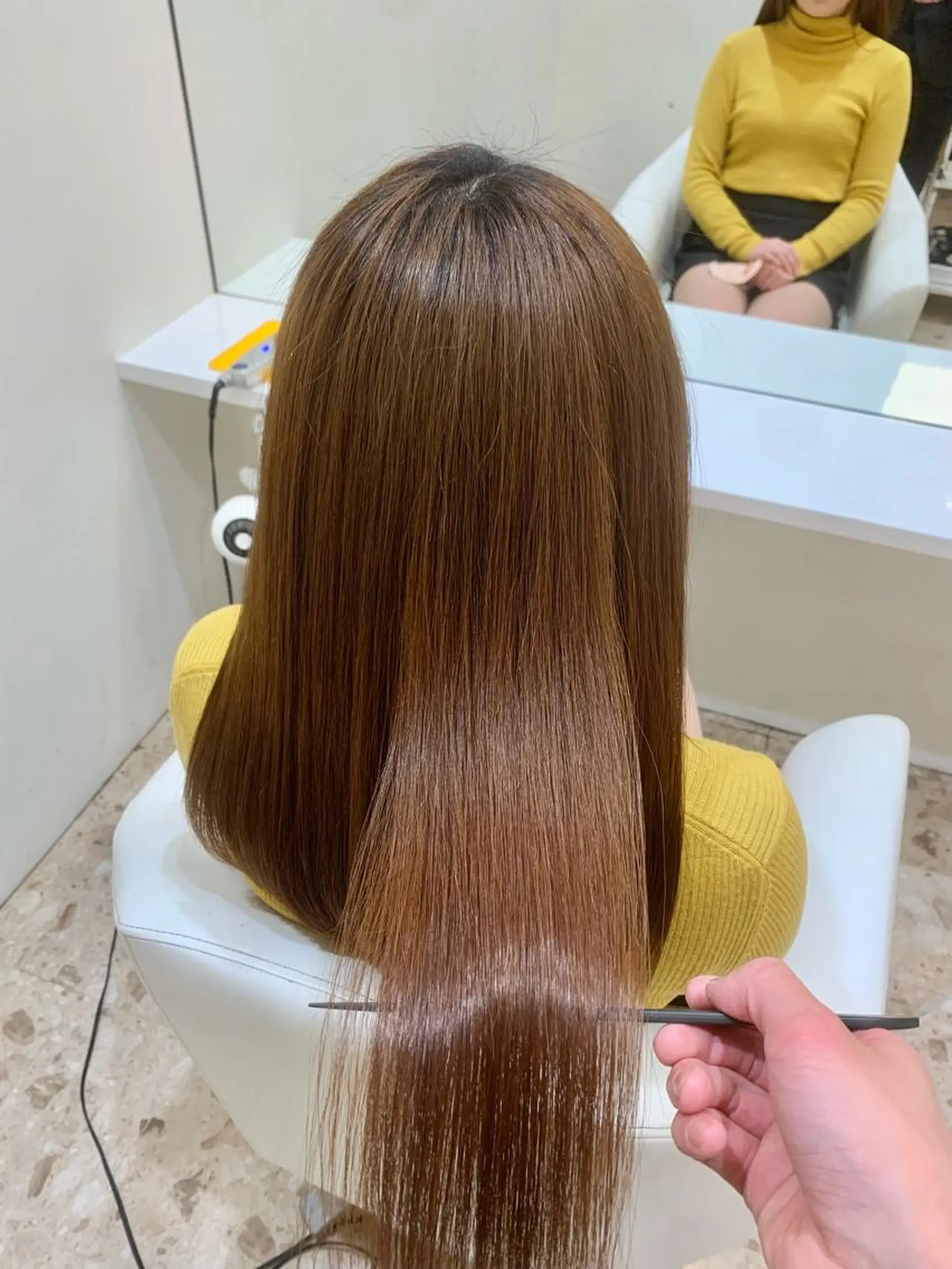 ロング カラー ベージュカラー 髪質改善 トリートメント レイヤー/艶カラー /韓国ヘア/高松のヘアスタイル