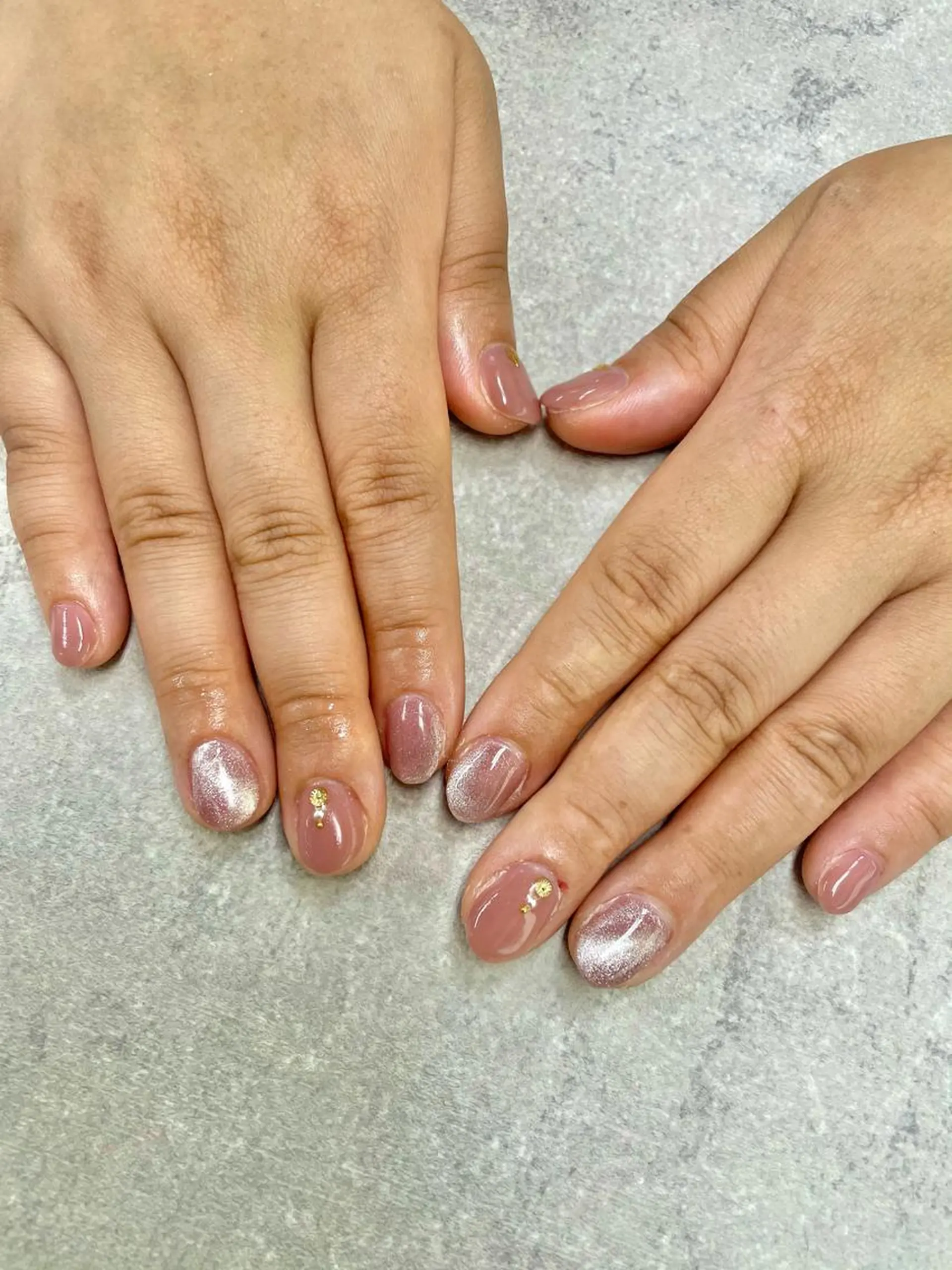 ネイル アートネイル イースター フレンチネイル ジェルネイル ガラスフレンチ ハンドネイル .N YUKIのネイルデザイン