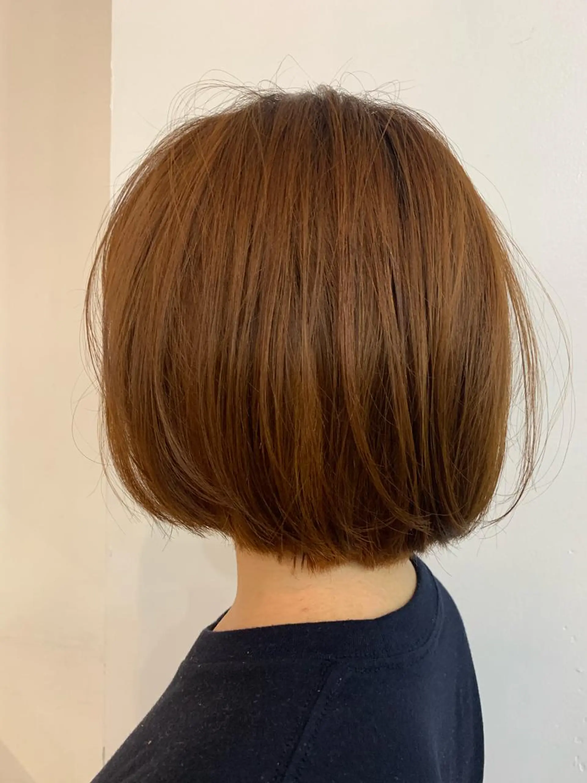 ショート カラー ベージュカラー オレンジ オレンジベージュ ヘアカラー トリートメント fit /HONOKAのヘアスタイル