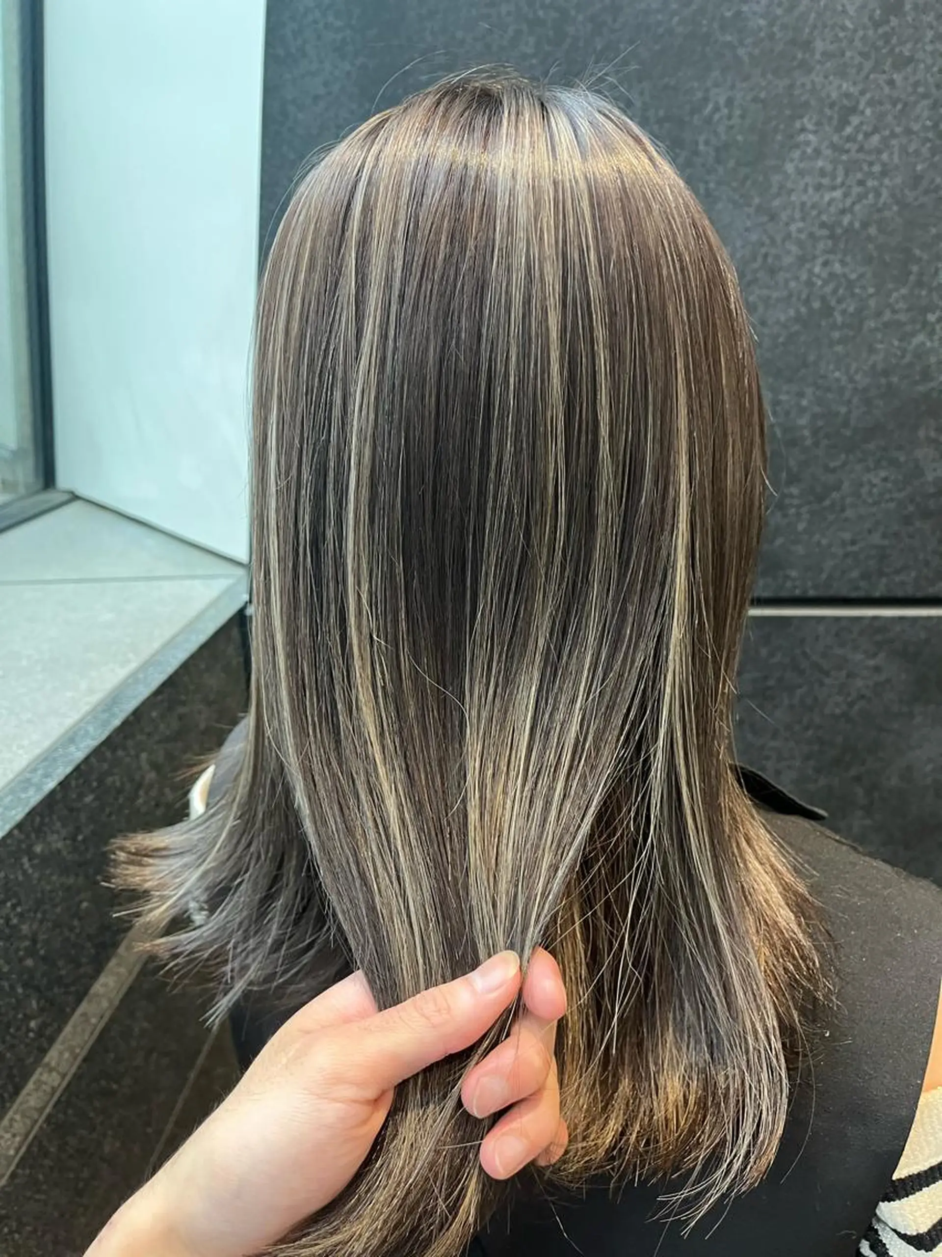 セミロング カット ヘアカラー ヘアサロンM  渋谷所属・メンズパーマ 工藤勇也のヘアスタイル