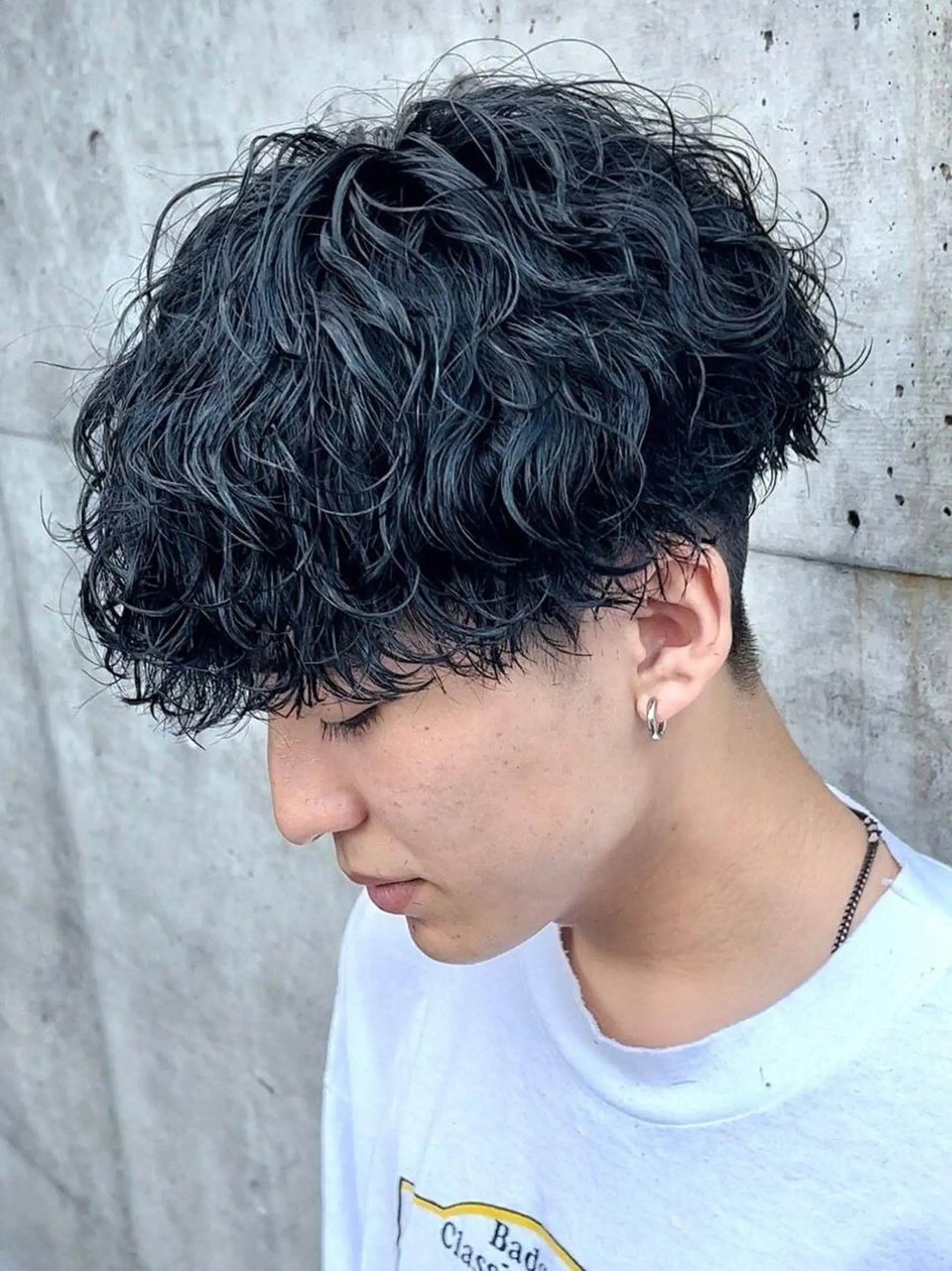 ショート パーマ メンズ メンズパーマ 波巻きパーマ SENTA✨メンズ パーマ✨fifth栄のヘアスタイル